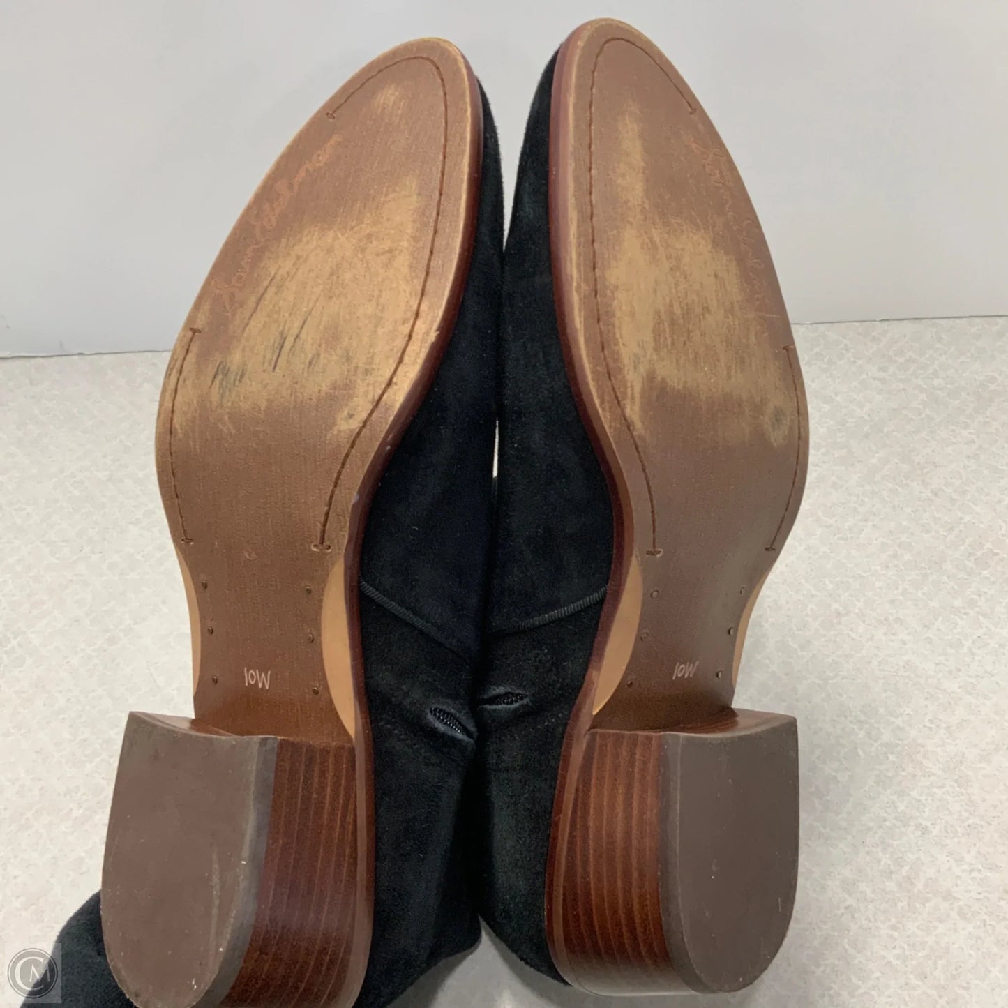 Boots Ankle Heels By Sam Edelman In Black, Size: 10