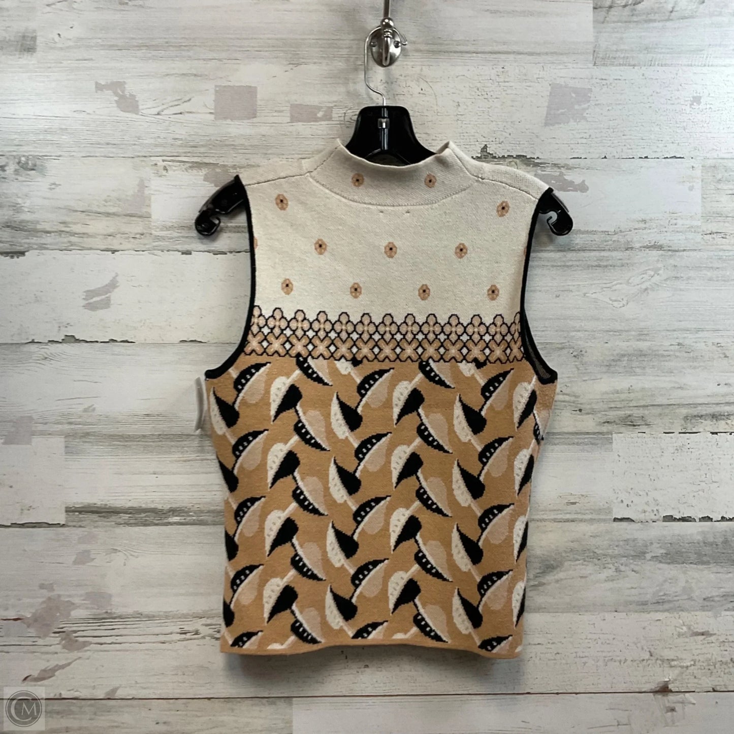 Top Sleeveless By Maeve In Brown, Size: M