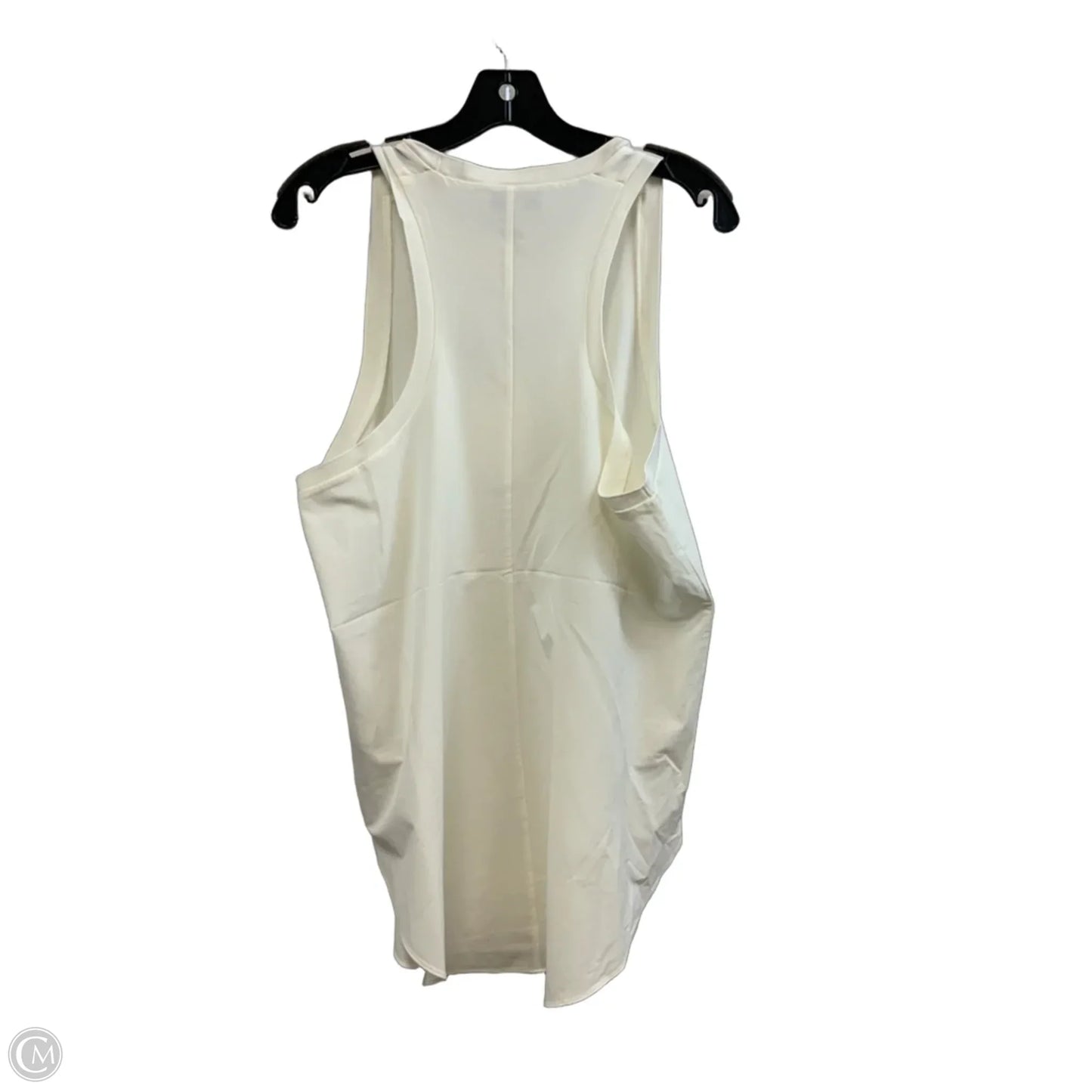 Blouse Sleeveless By Banana Republic In Cream, Size: L