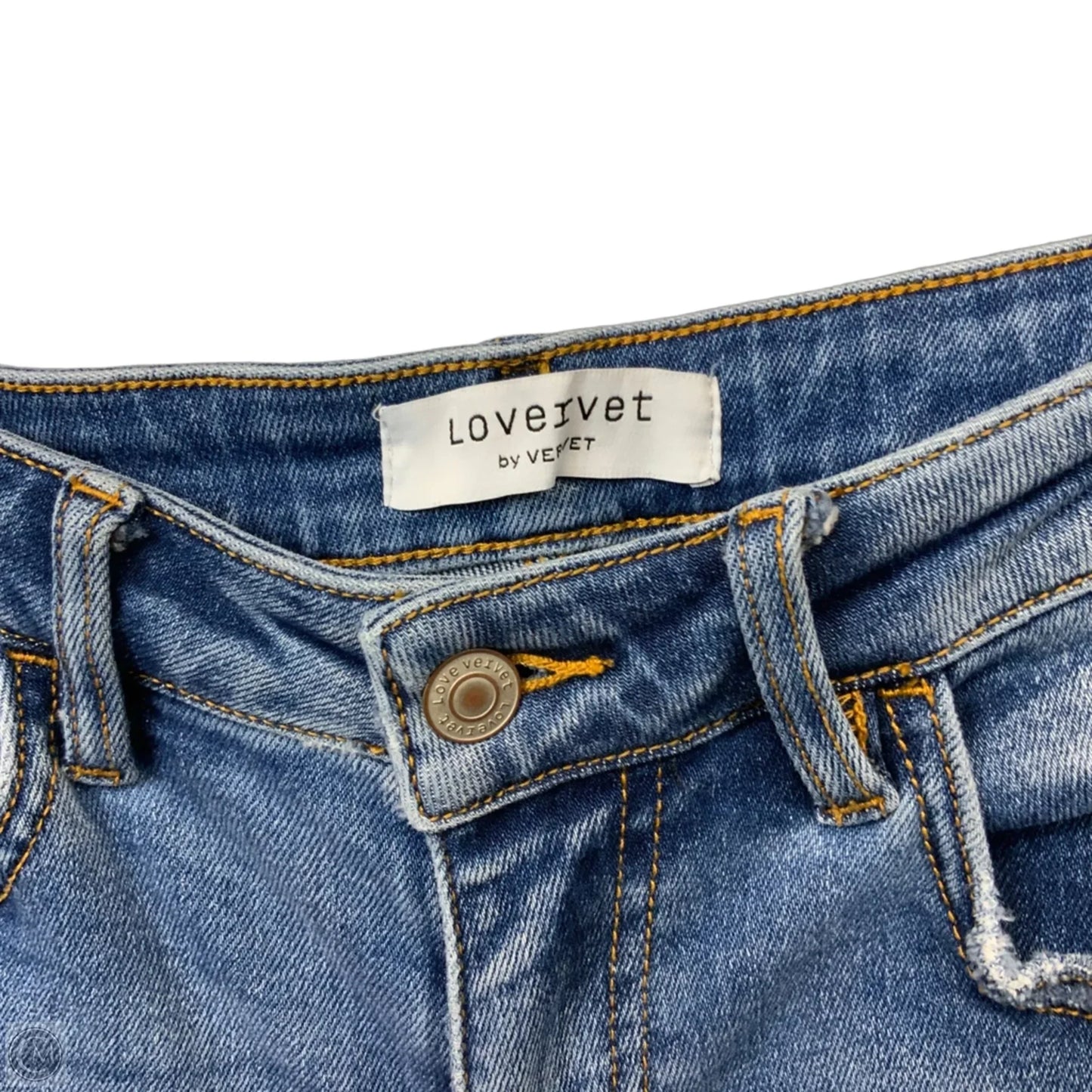 Jeans Straight By Vervet In Blue Denim, Size: 8