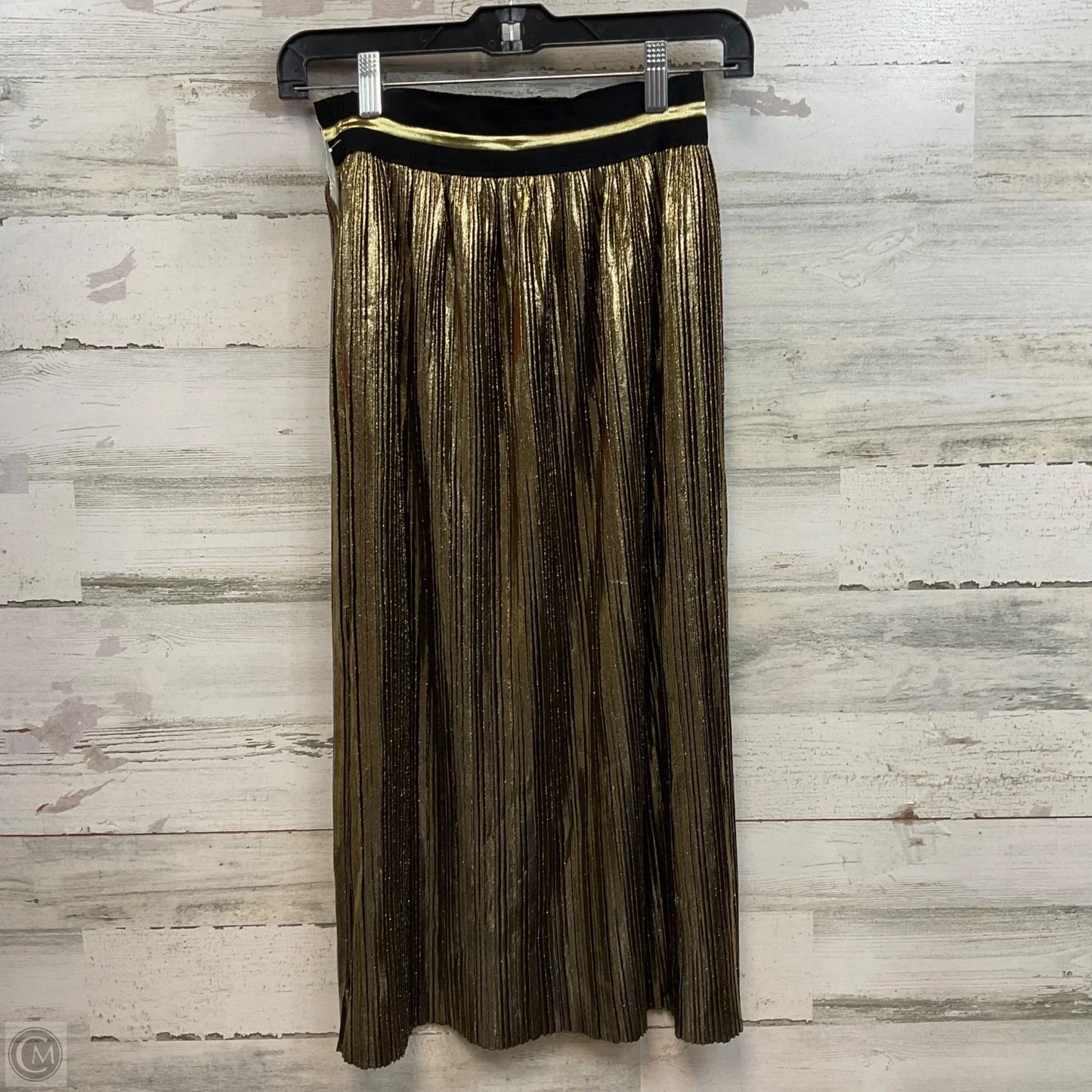 Skirt Midi By Moon River In Gold, Size: Xs