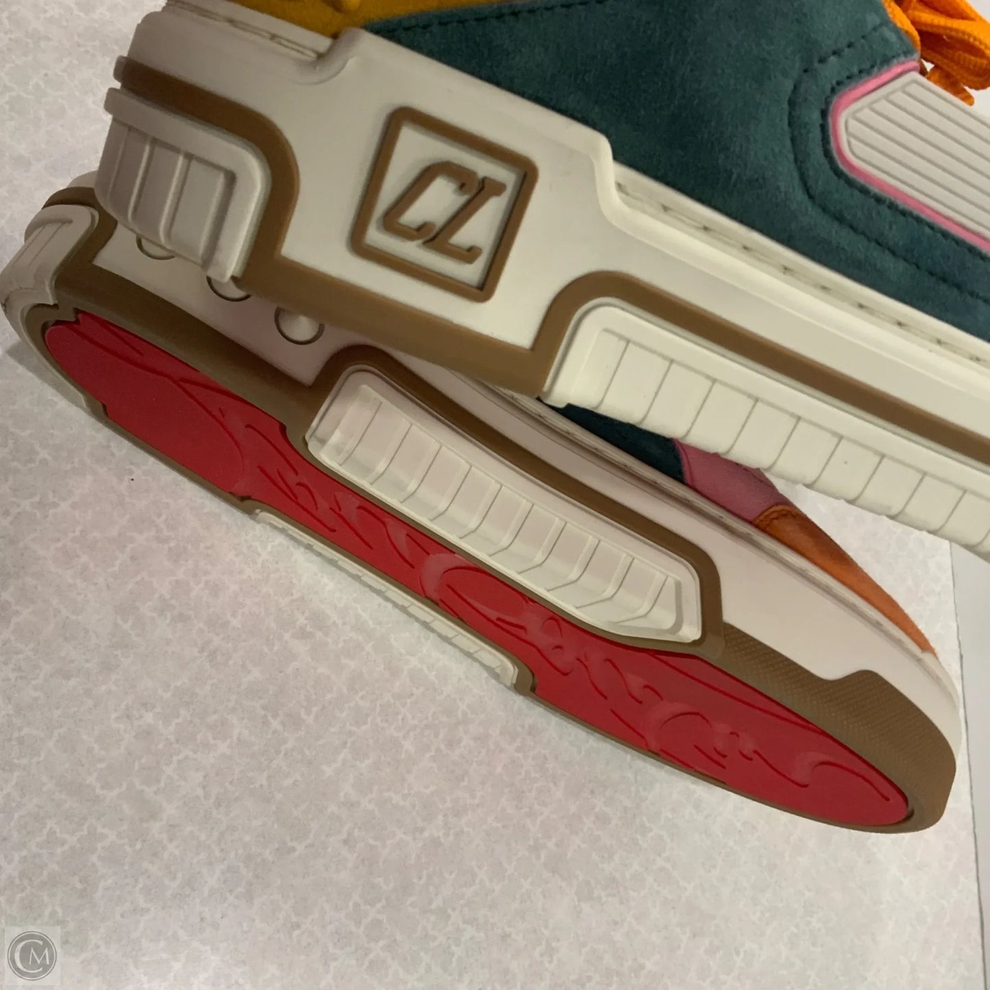 Shoes Luxury Designer By Christian Louboutin In Multi-colored, Size: 9