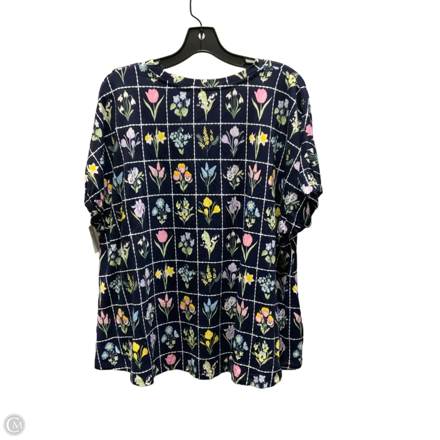 Top Short Sleeve By Crown And Ivy In Blue, Size: Xl