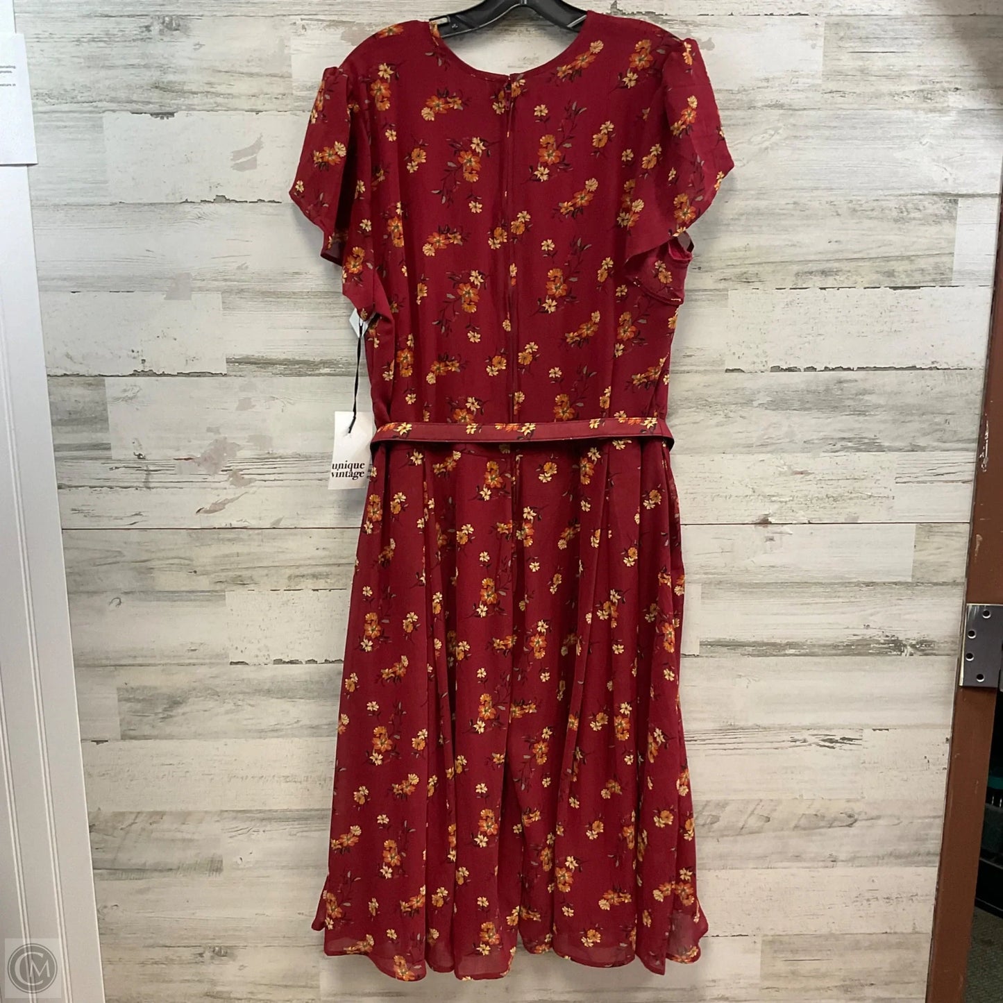 Dress Casual Maxi By UNIQUE VINTAGE In Red, Size: 2x