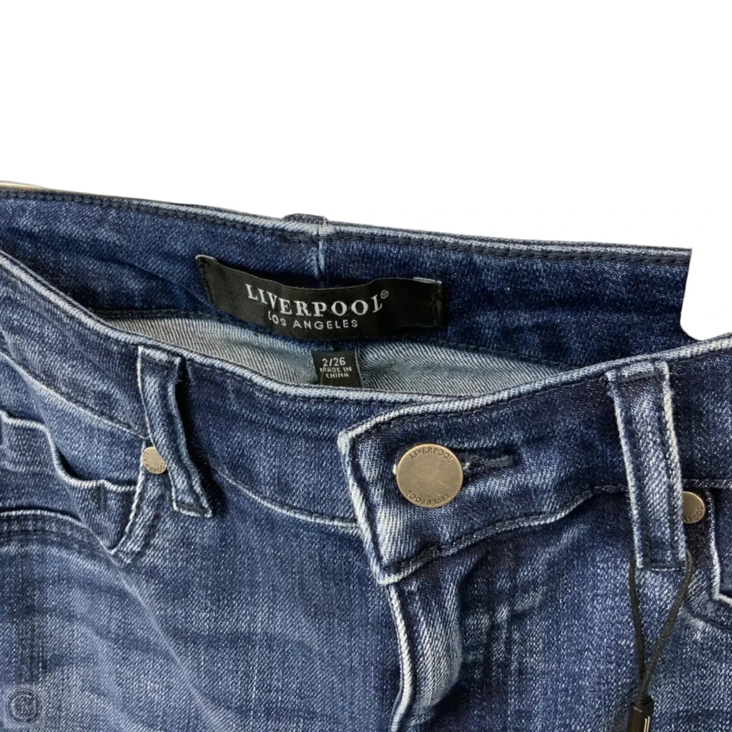 Jeans Flared By Liverpool In Blue Denim, Size: 2