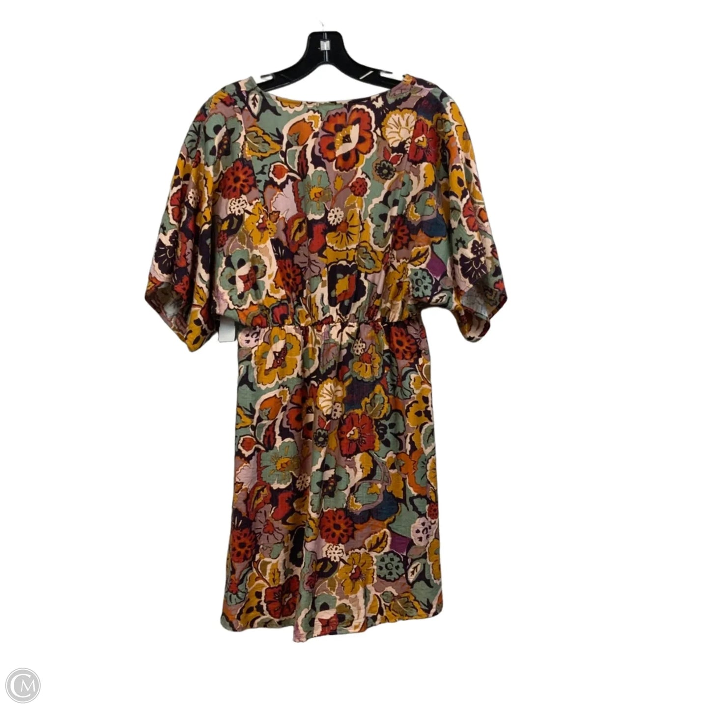 Dress Casual Short By Gilli In Orange & Yellow, Size: S