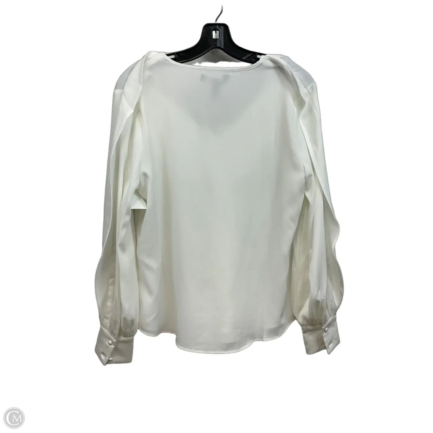 Top Long Sleeve By White House Black Market In White, Size: S
