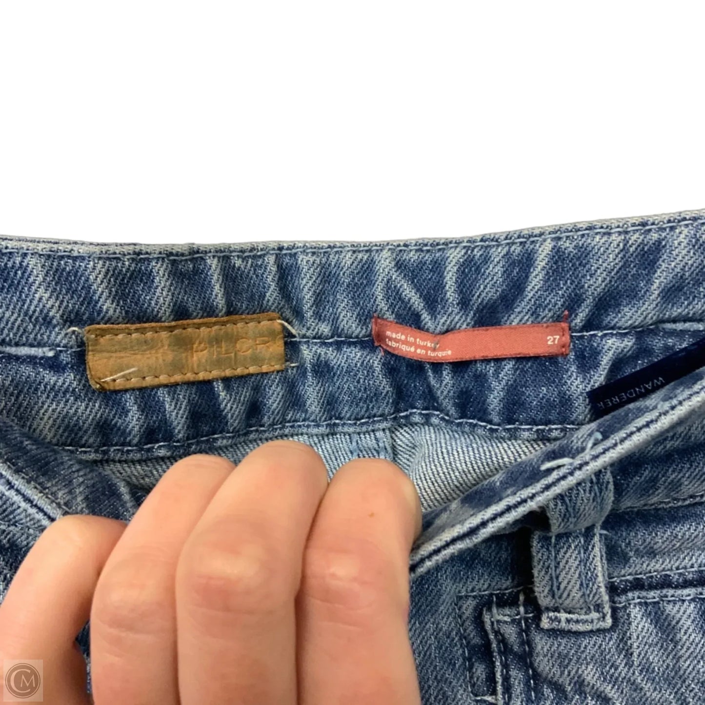 Jeans Straight By Pilcro In Blue Denim, Size: 4