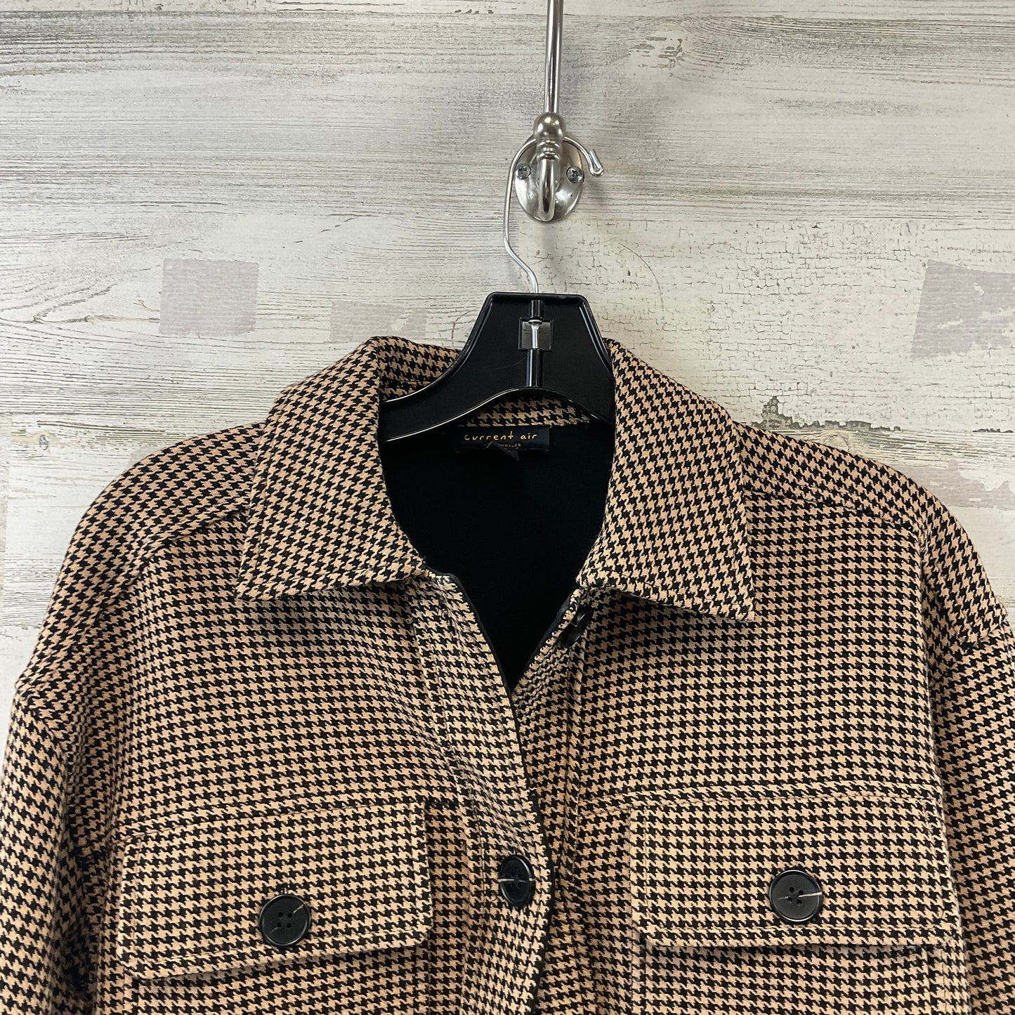Jacket Shirt By Current Air In Brown, Size: Xs