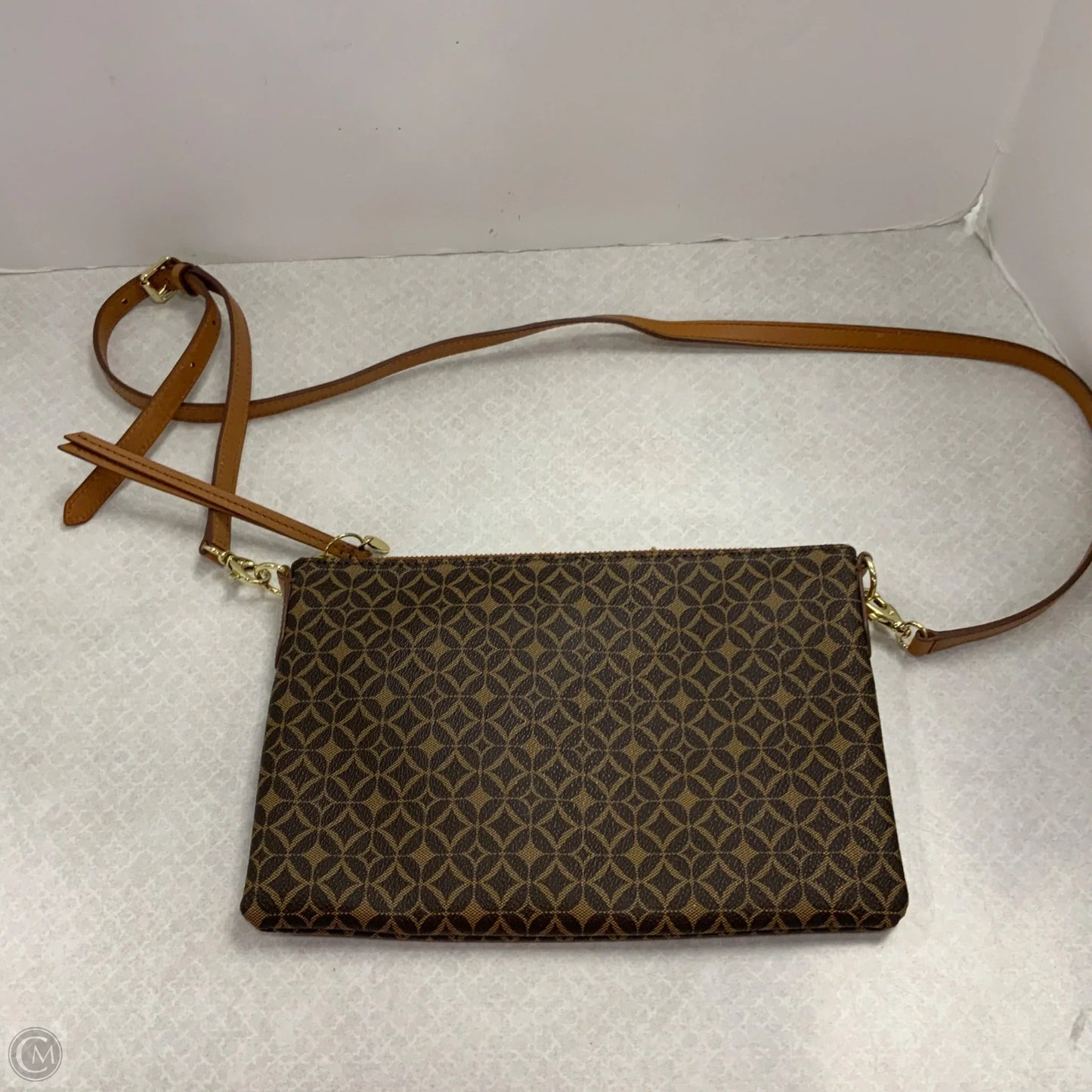 Crossbody Leather By Fossil, Size: Medium