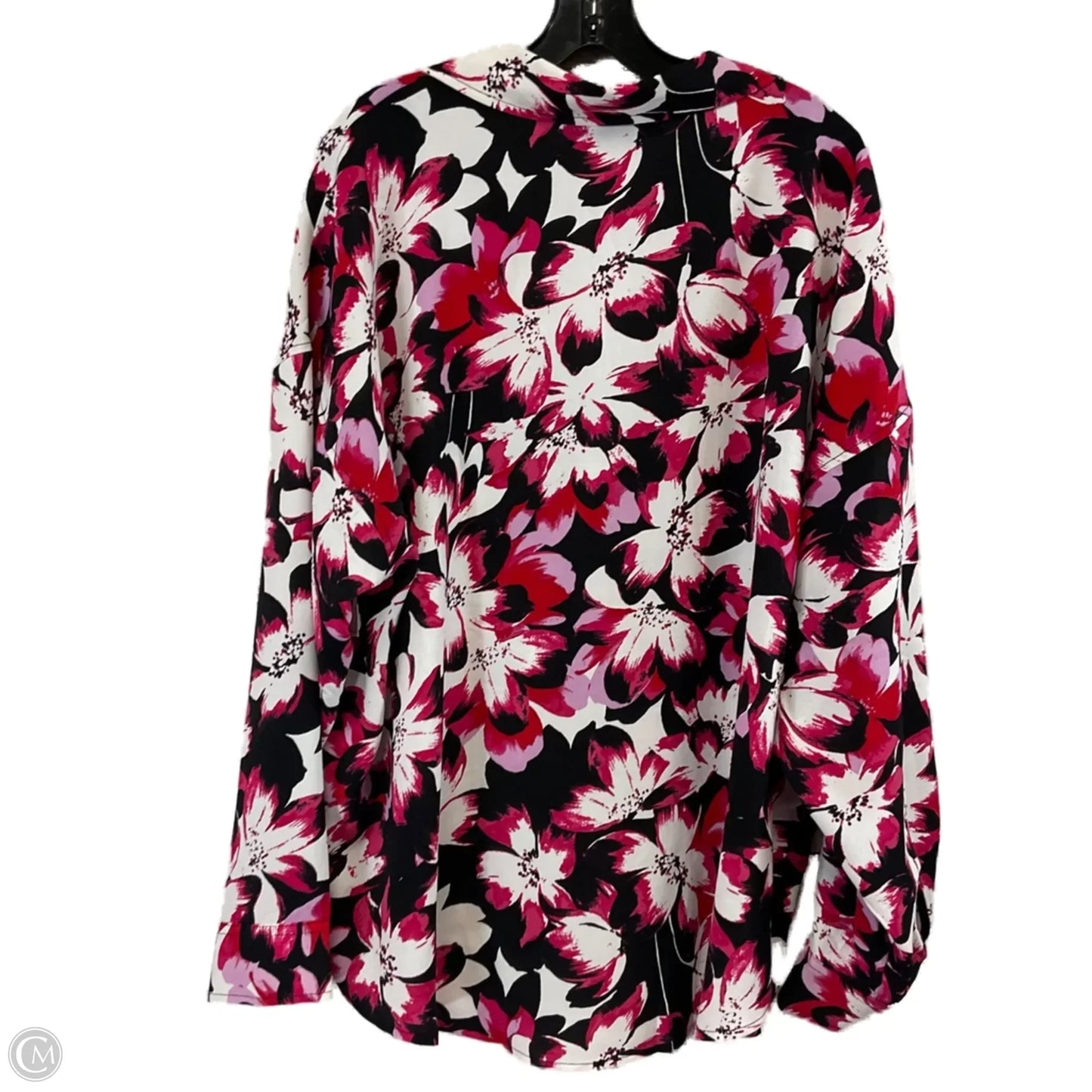 Top Long Sleeve By Rafaella In Pink, Size: Xxl