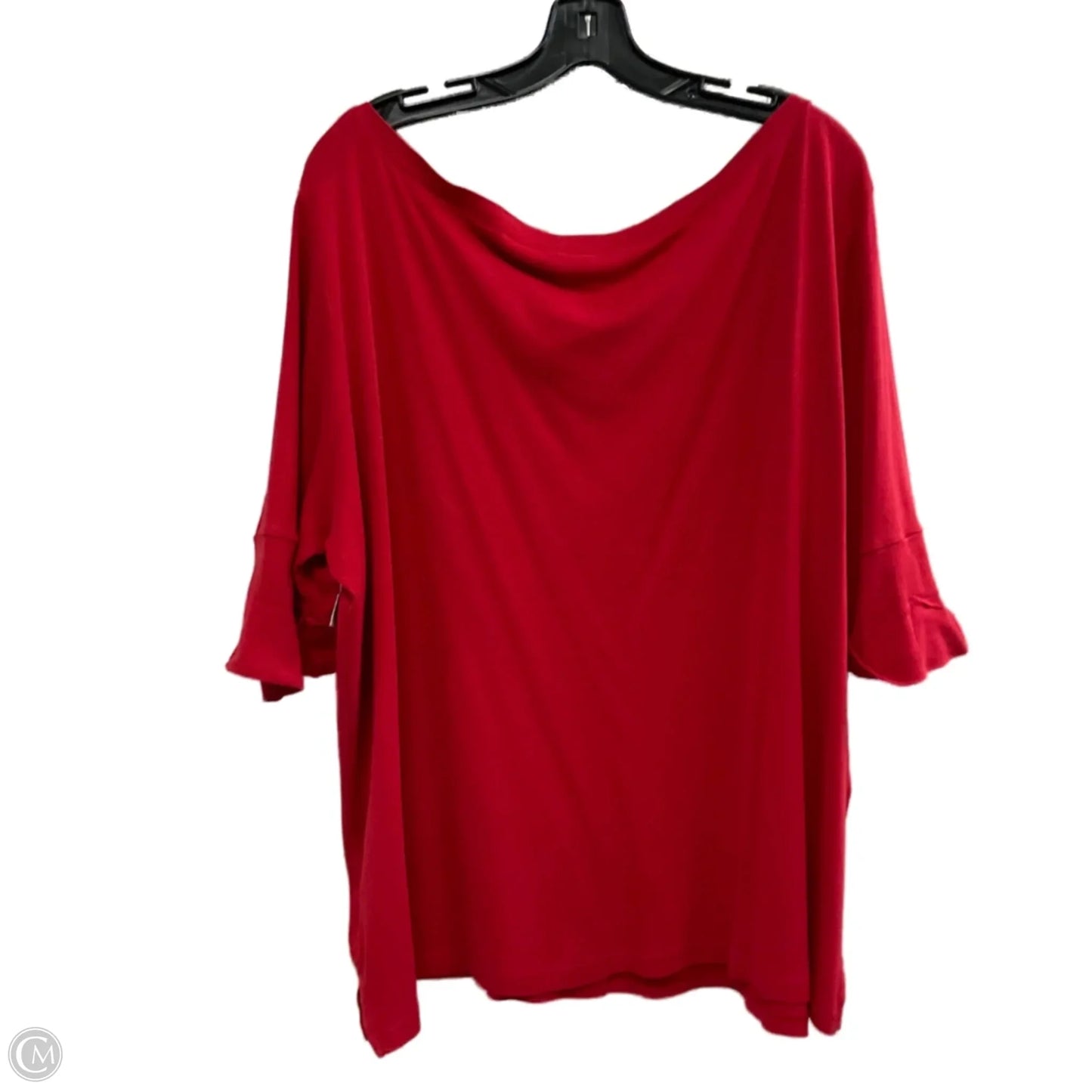 Top Short Sleeve By Lauren By Ralph Lauren In Red, Size: 3x