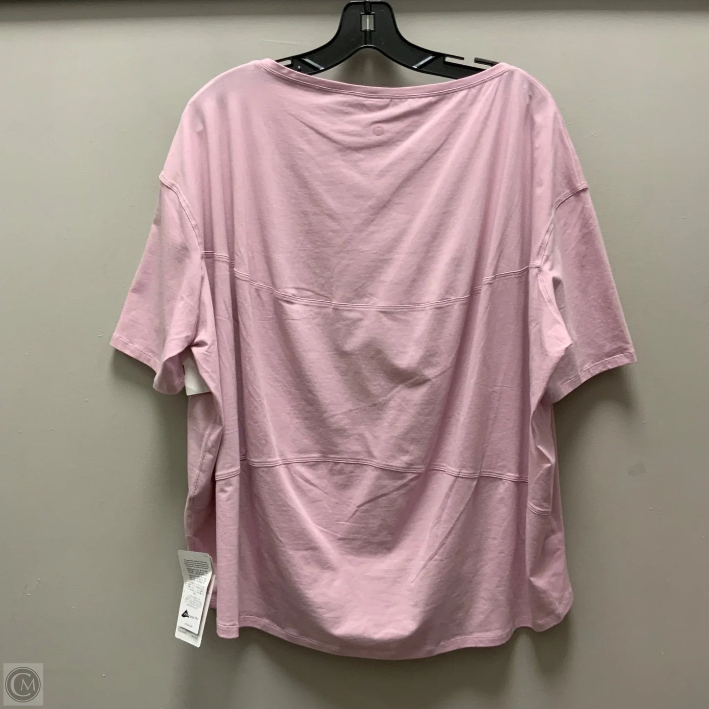 Athletic Top Short Sleeve By Hey Nuts In Pink, Size: Xl
