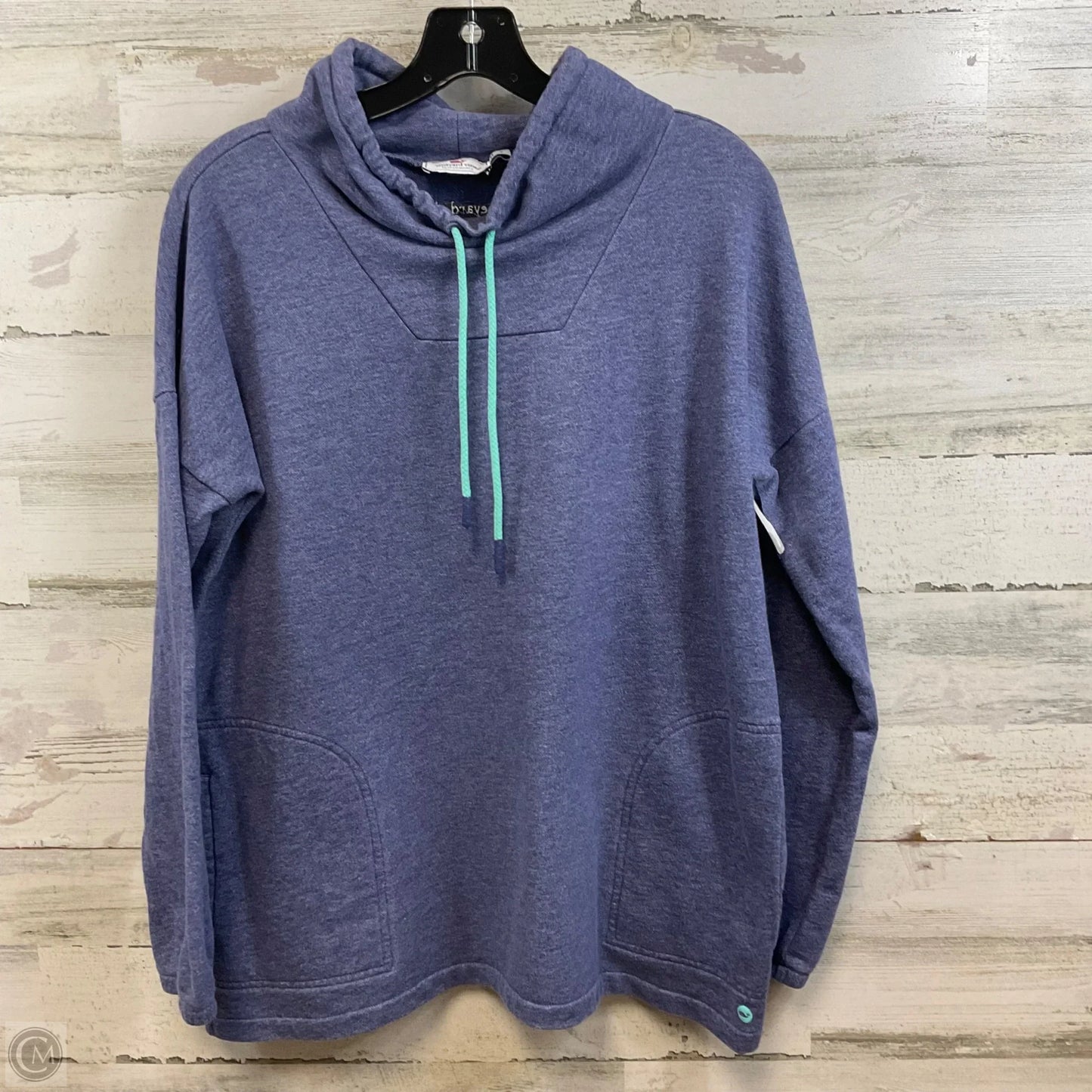 Sweatshirt Collar By Vineyard Vines In Blue, Size: S