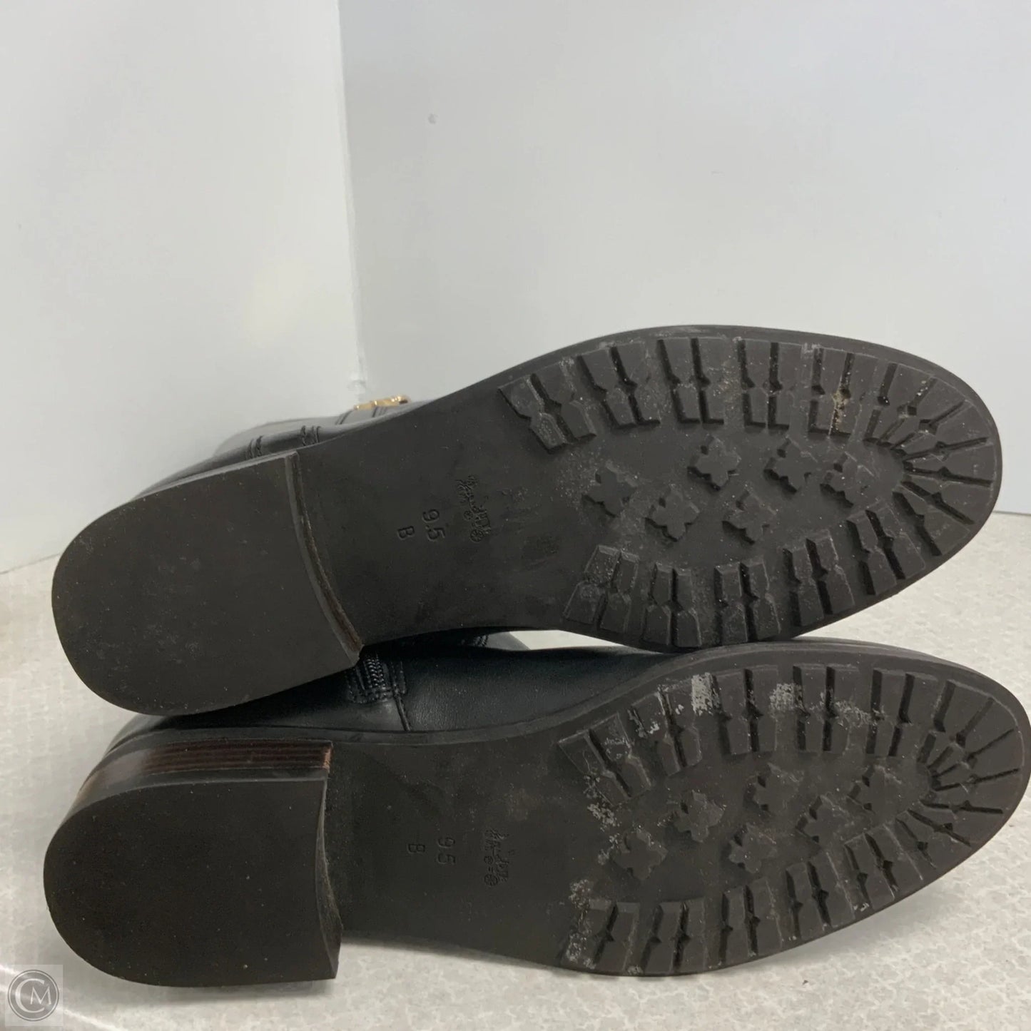 Boots Designer By Coach In Black, Size: 9.5