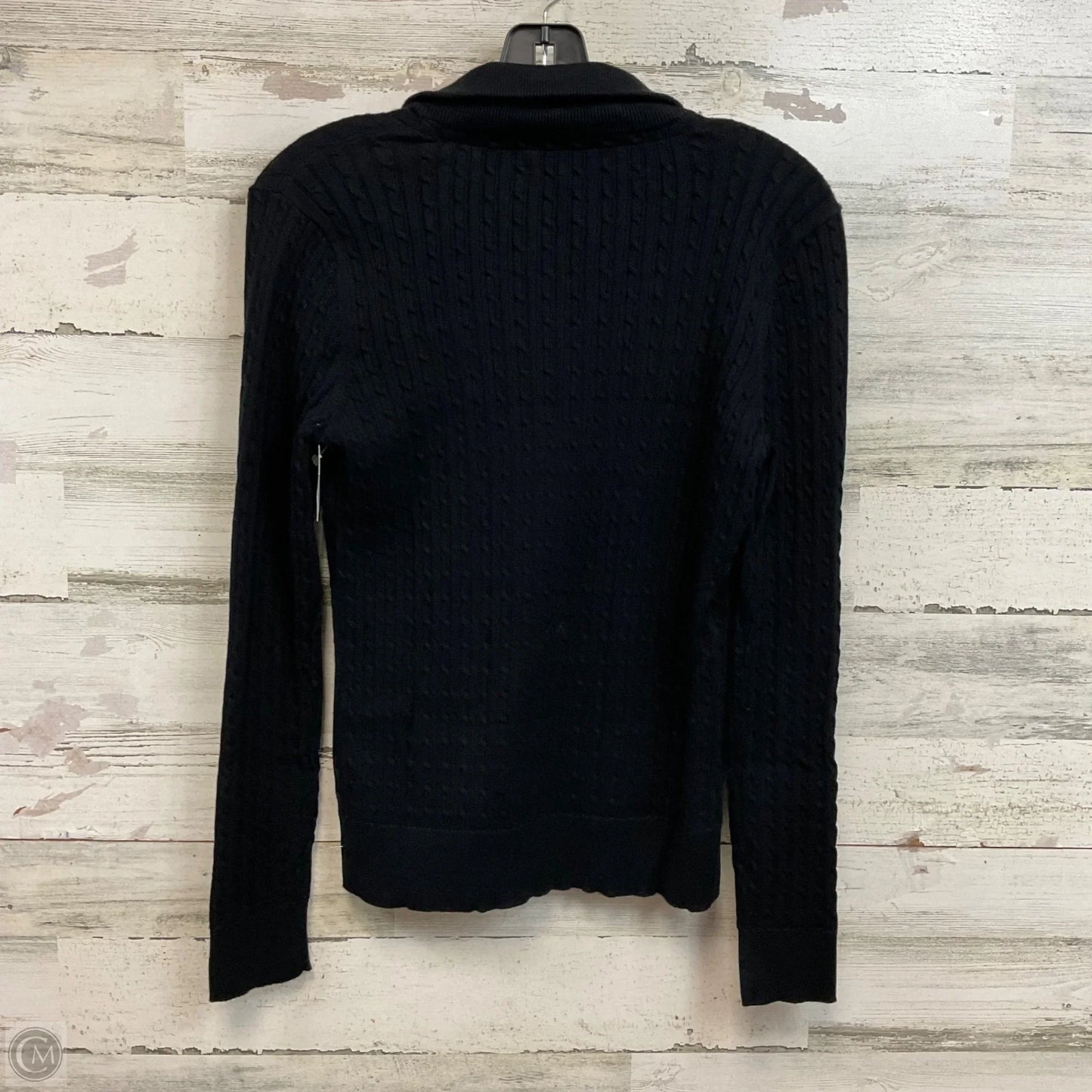 Sweater By Lauren By Ralph Lauren In Black, Size: M