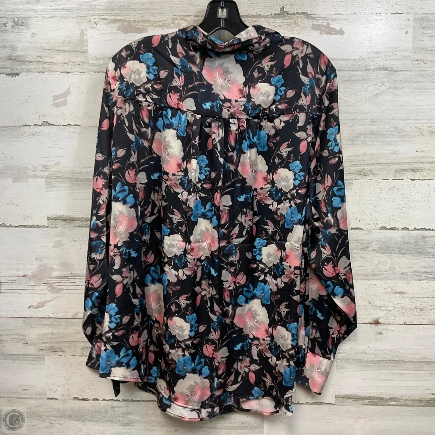 Blouse Long Sleeve By Torrid In Black, Size: 2x