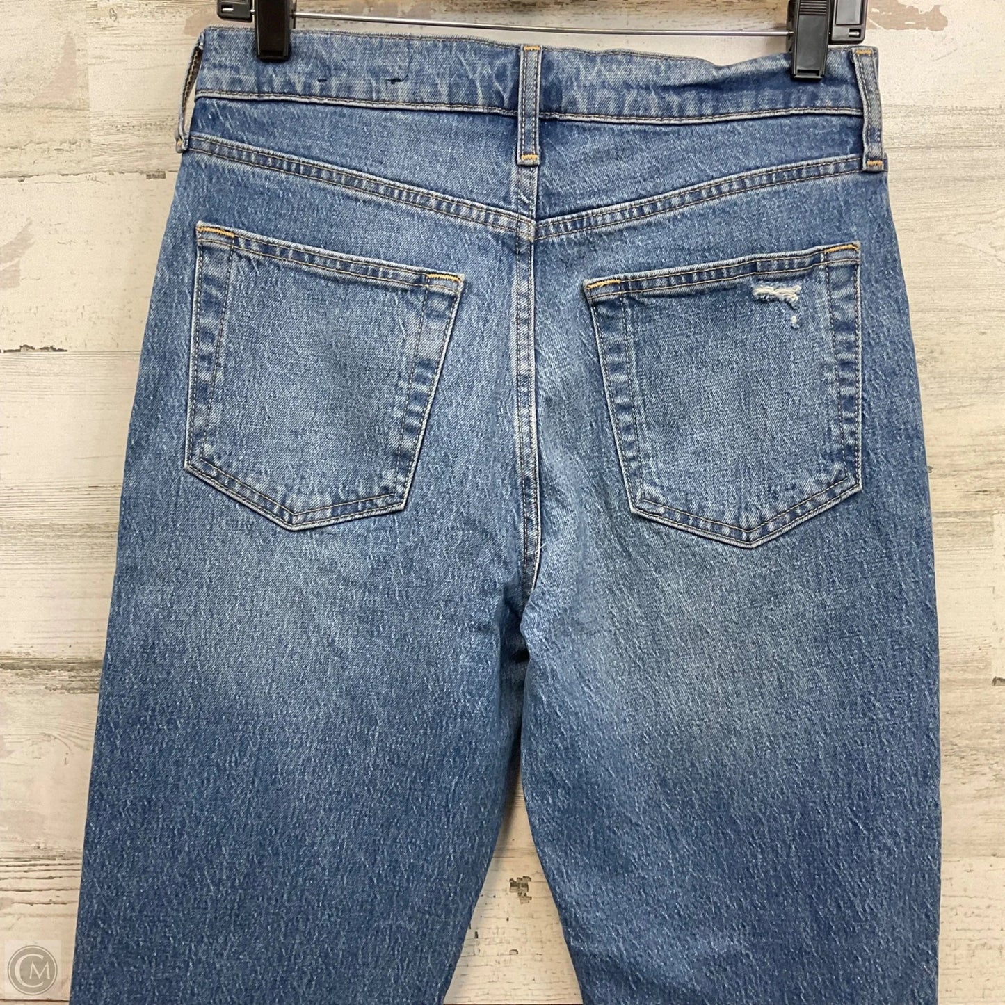Jeans Straight By Gap In Blue Denim, Size: 6