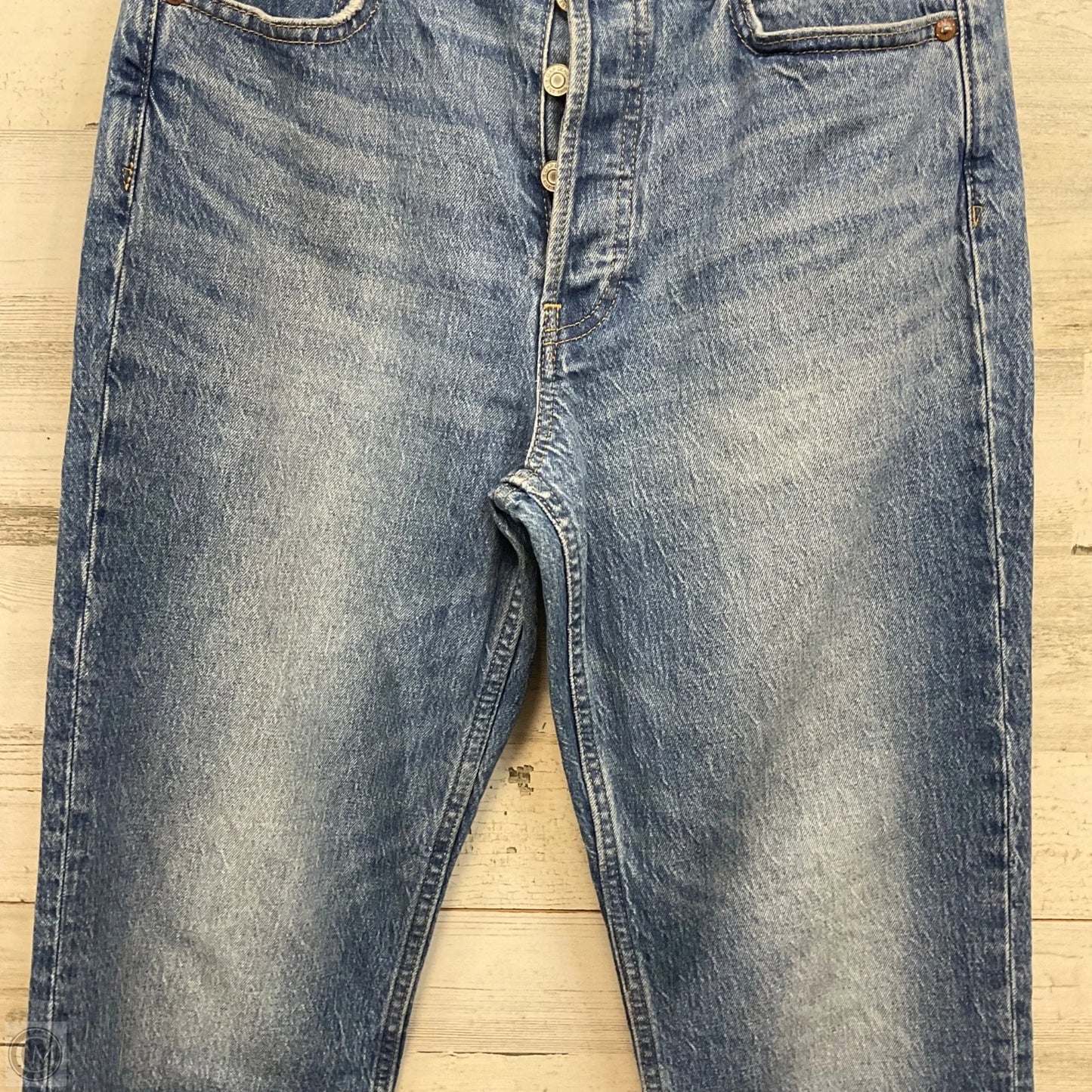 Jeans Straight By Gap In Blue Denim, Size: 6