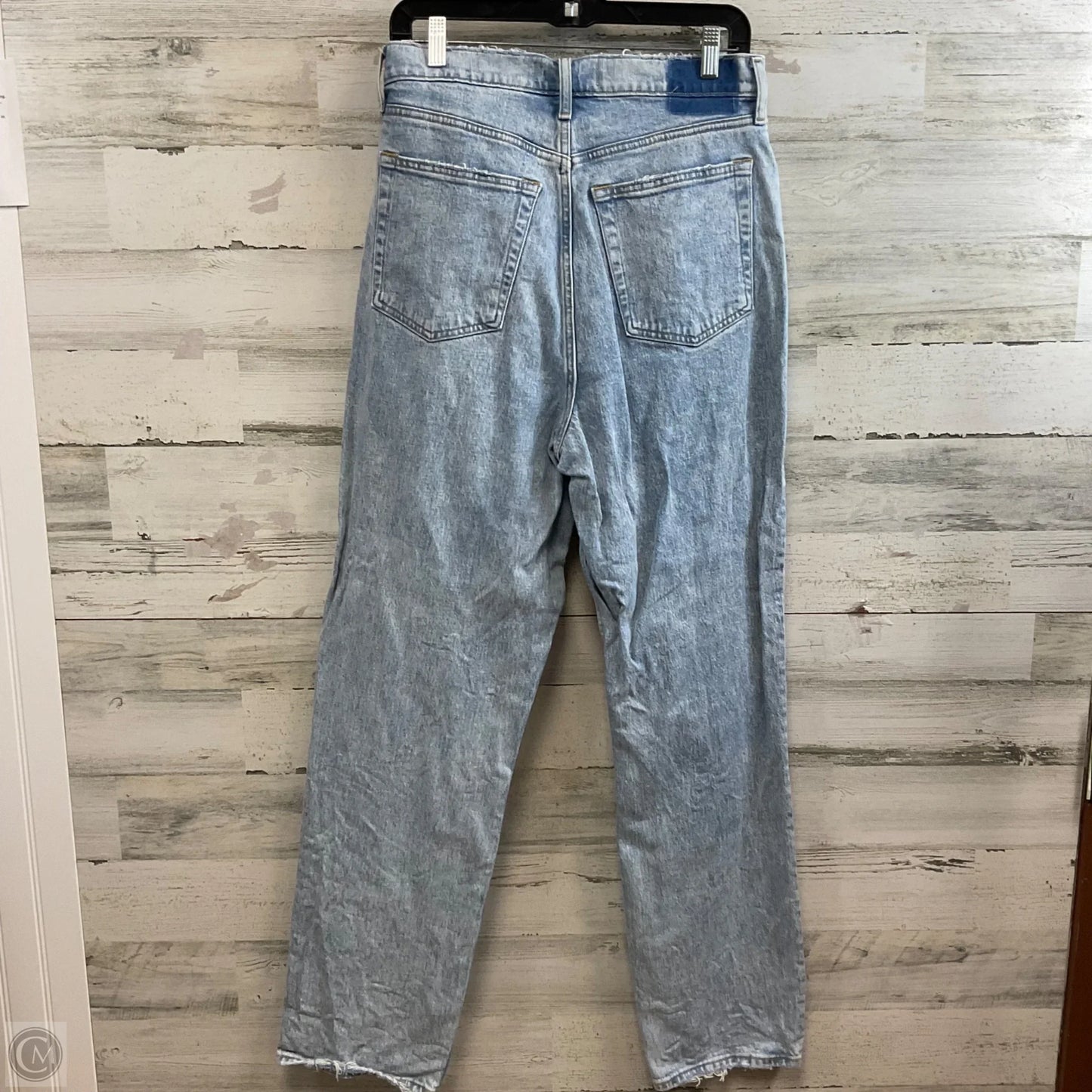Jeans Straight By Abercrombie And Fitch In Blue Denim, Size: 14 LONG