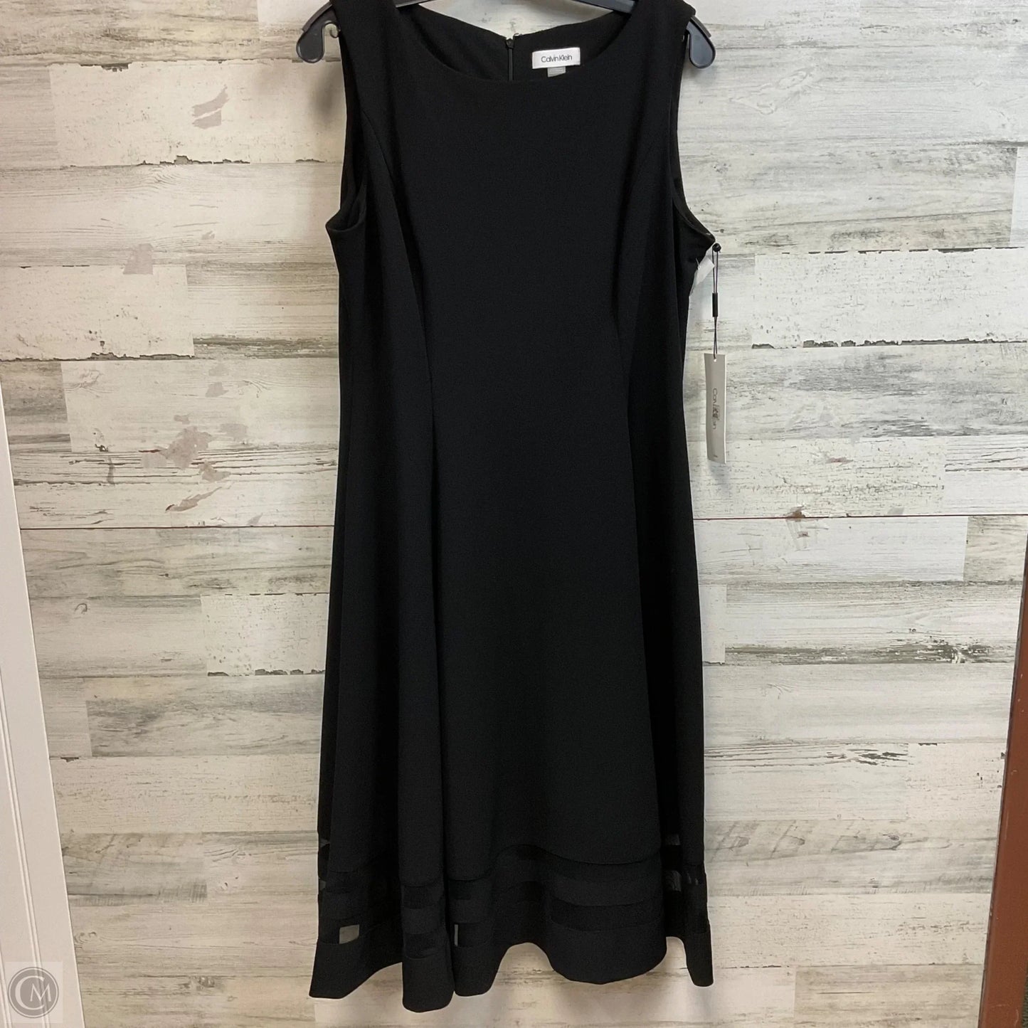 Dress Work By Calvin Klein In Black, Size: L