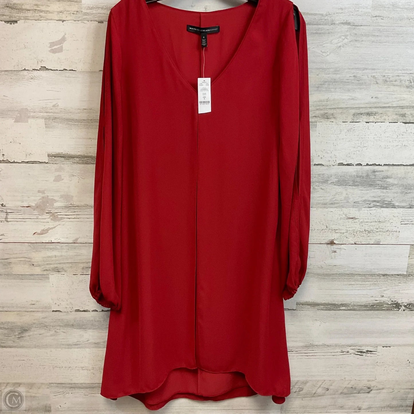 Dress Work By White House Black Market In Red, Size: S