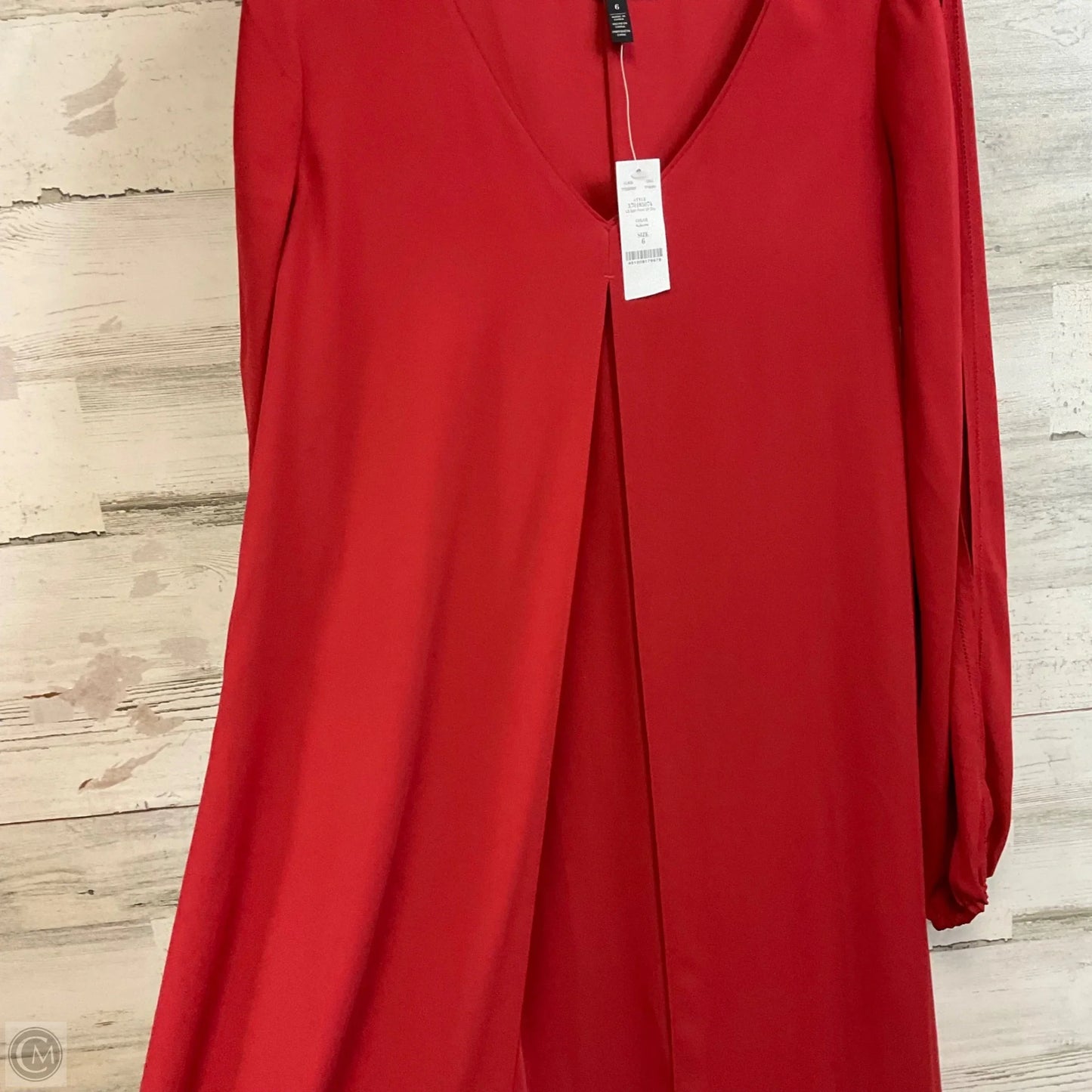 Dress Work By White House Black Market In Red, Size: S