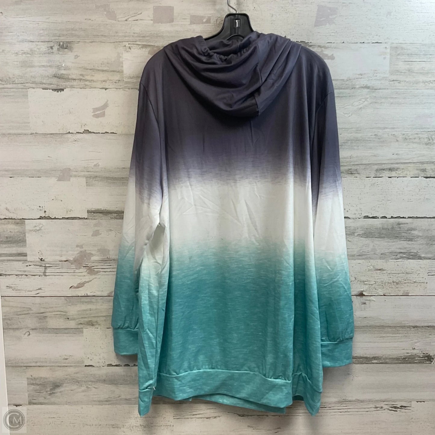Top Long Sleeve By Bloomchic In Grey, Size: 3x
