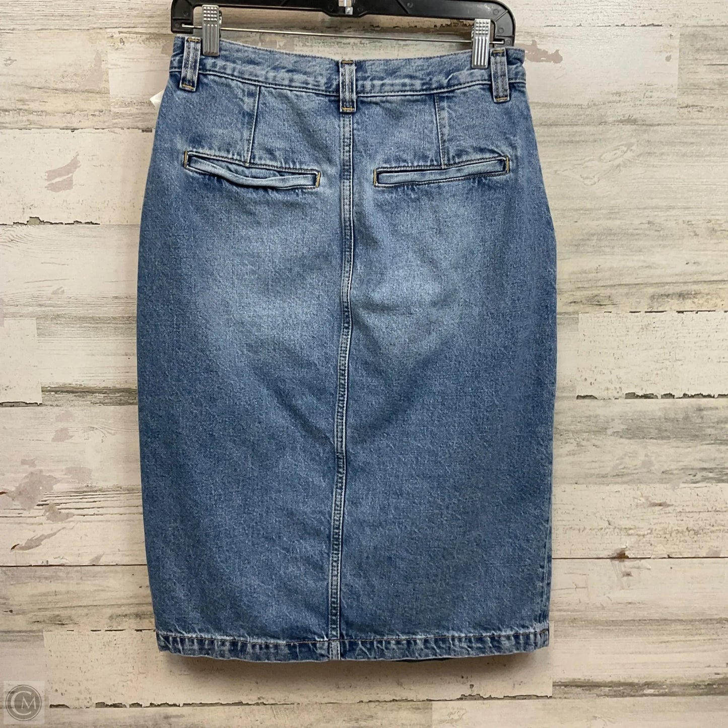Skirt Mini & Short By Pilcro In Blue Denim, Size: 6