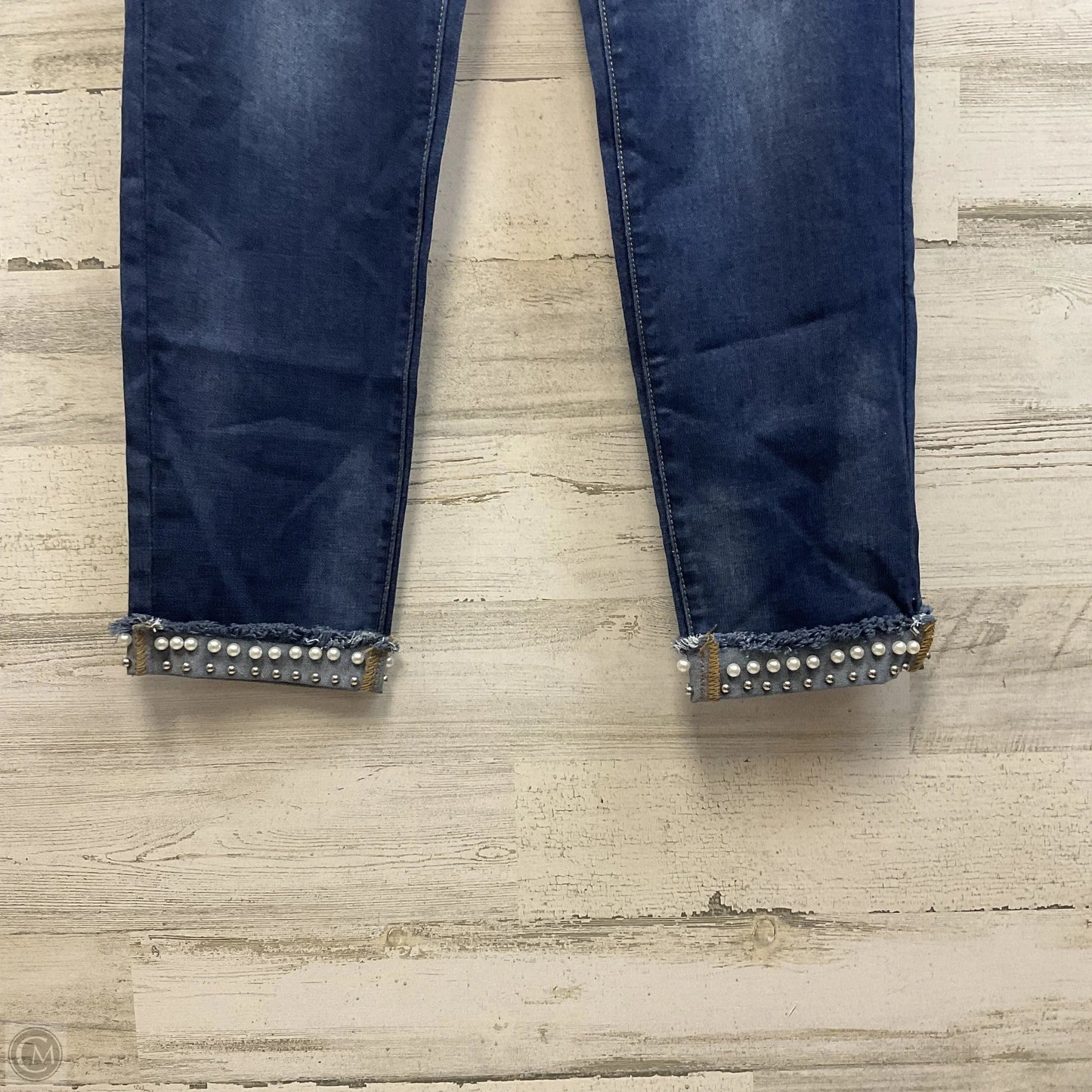 Jeans Straight By Denim Couture In Blue Denim, Size: Xl