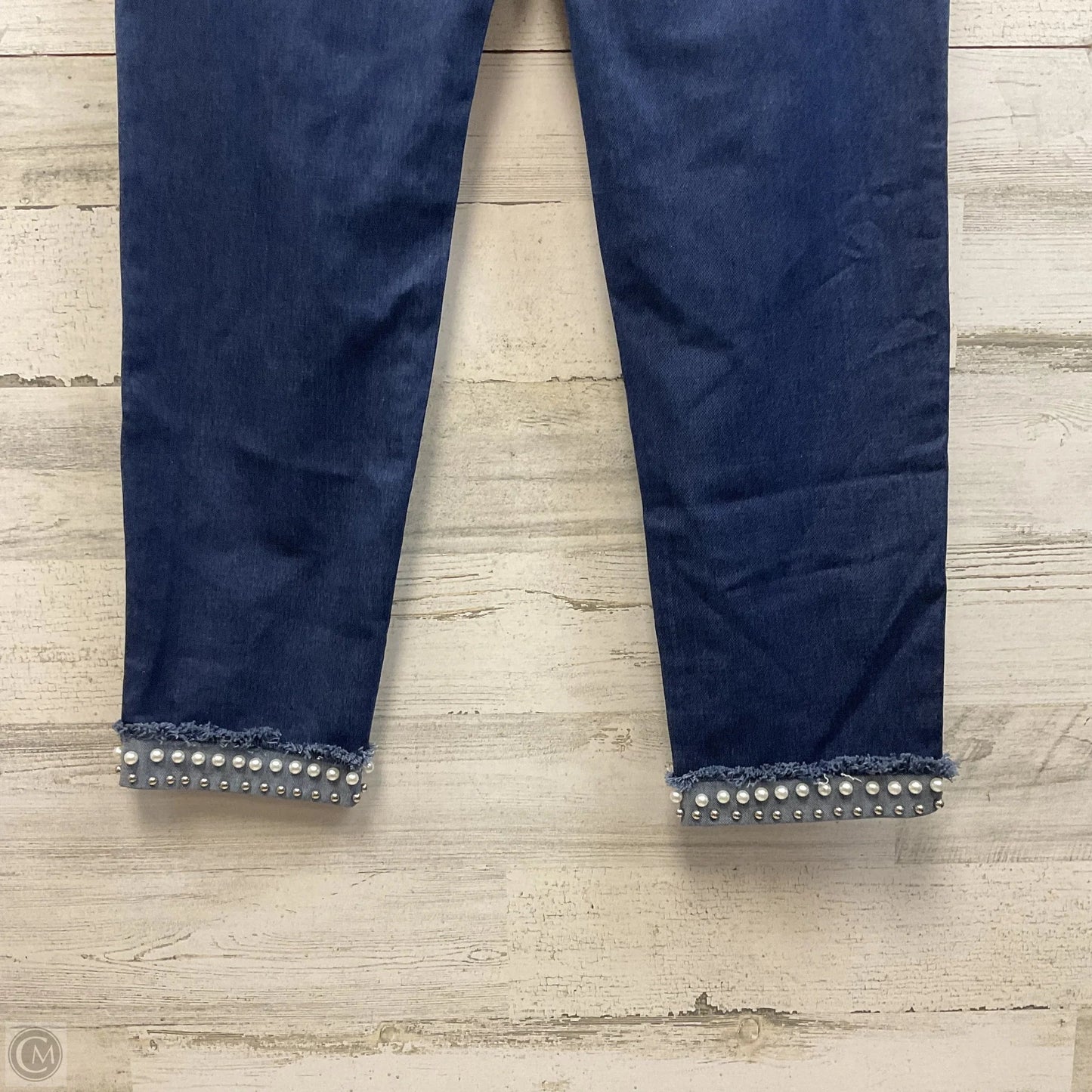 Jeans Straight By Denim Couture In Blue Denim, Size: Xl