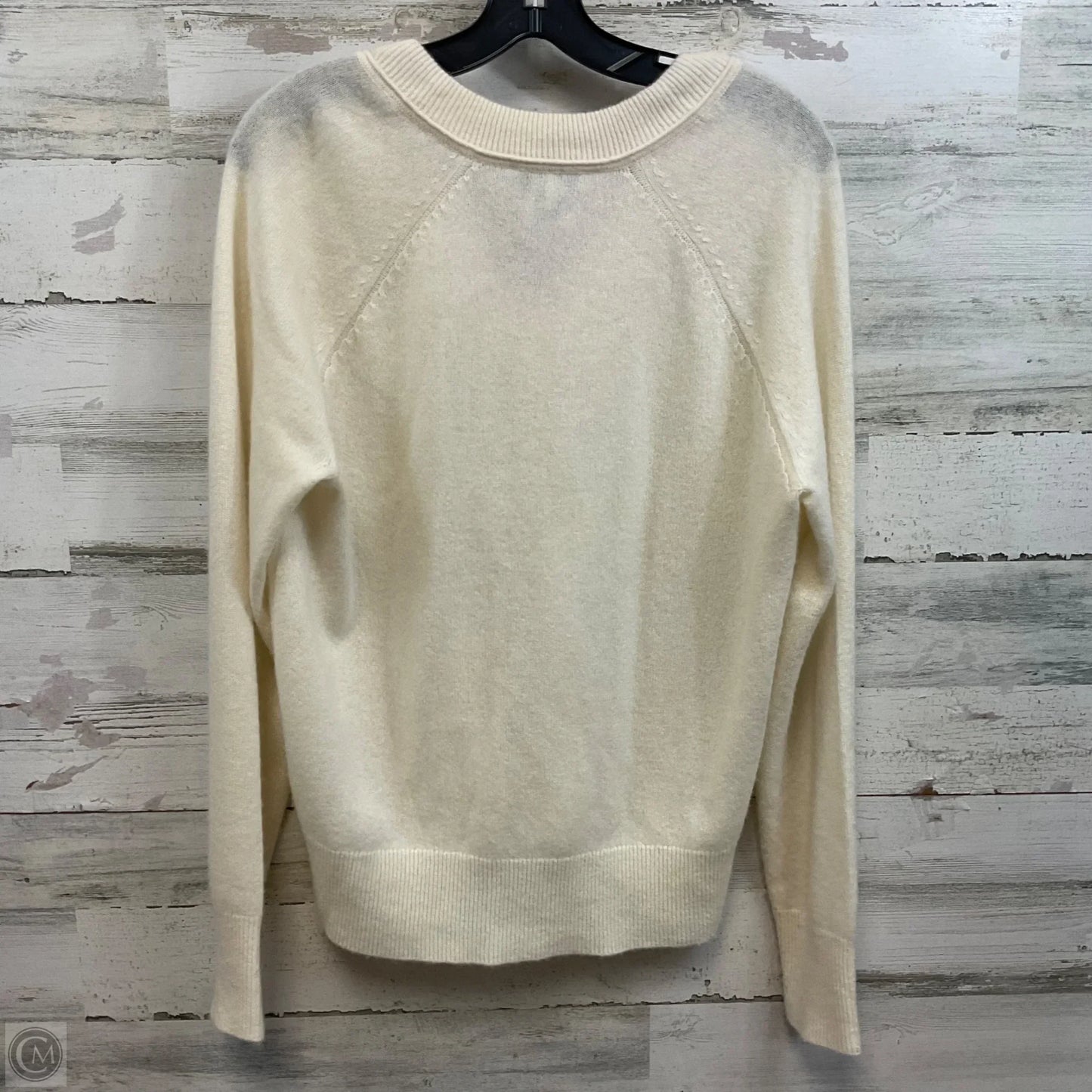 Sweater Cashmere By Equipment In Cream, Size: S