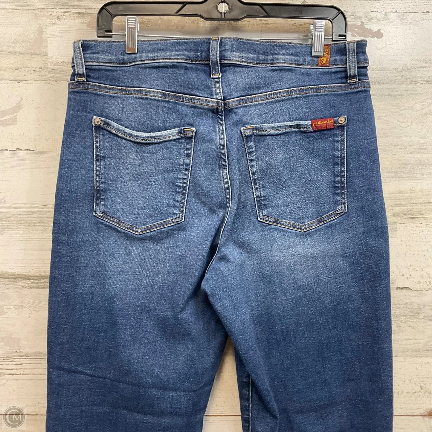 Jeans Wide Leg By 7 For All Mankind In Blue, Size: 14