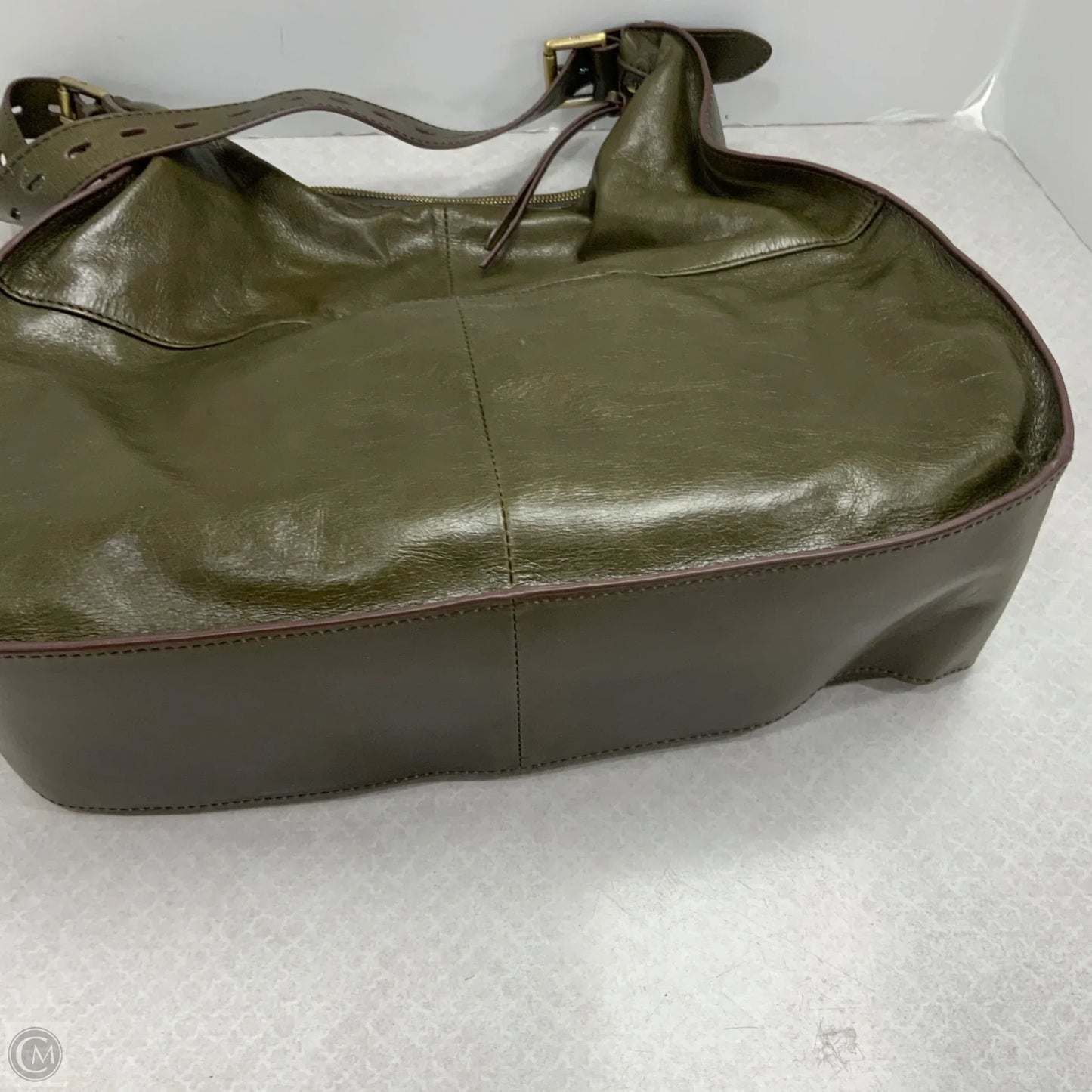 Handbag Leather By Hobo Intl, Size: Large