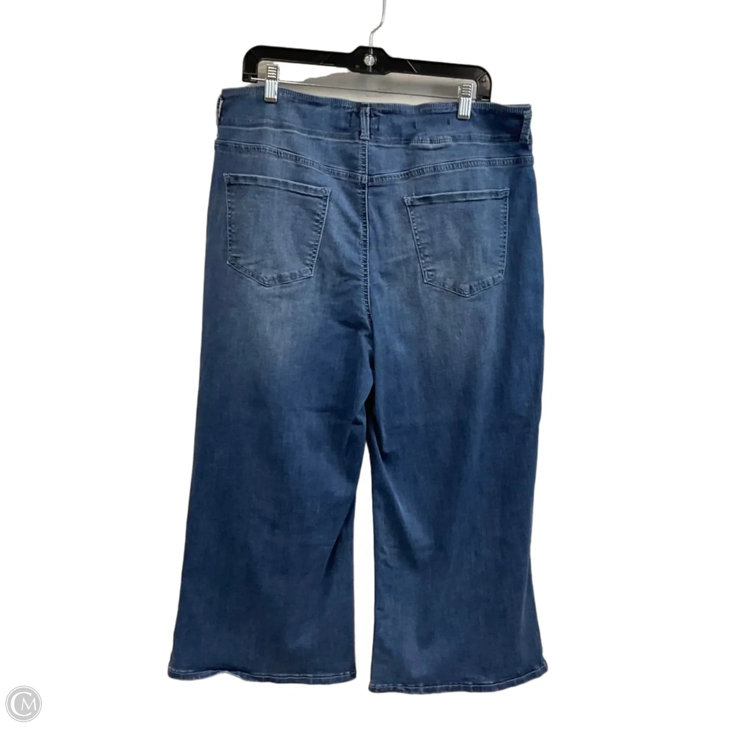 Jeans Wide Leg By Not Your Daughters Jeans In Blue Denim, Size: 16