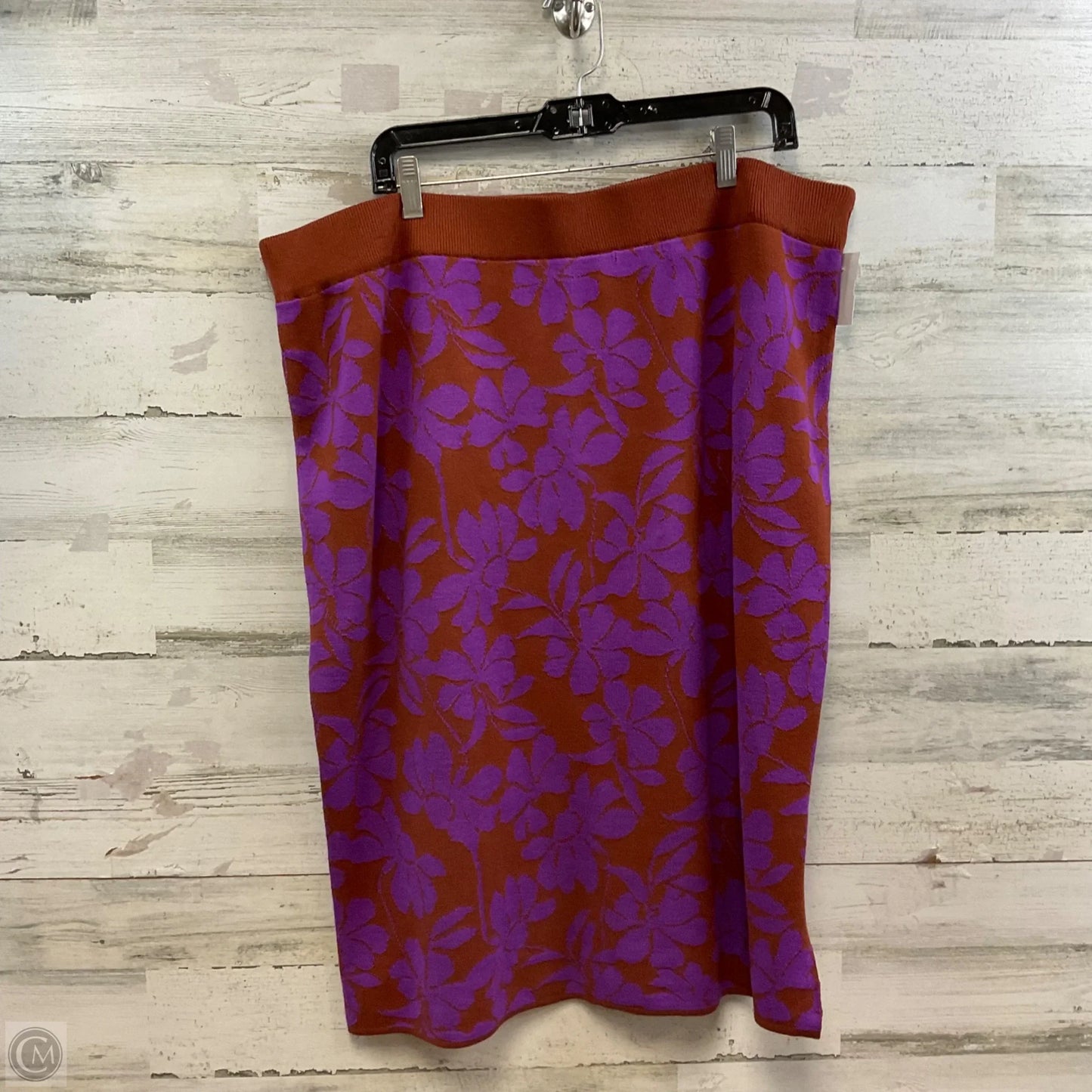 Skirt Set 2pc By Liz Claiborne In Purple, Size: 1x