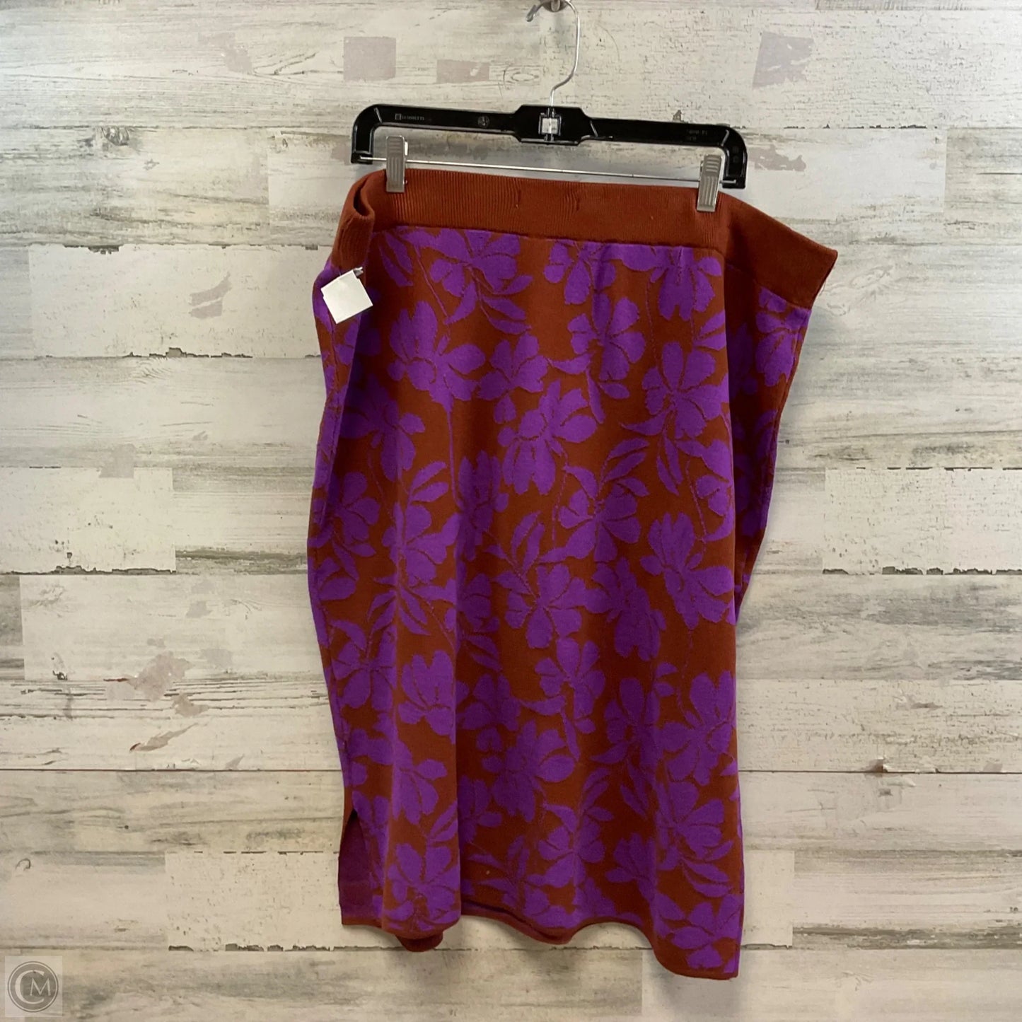 Skirt Set 2pc By Liz Claiborne In Purple, Size: 1x