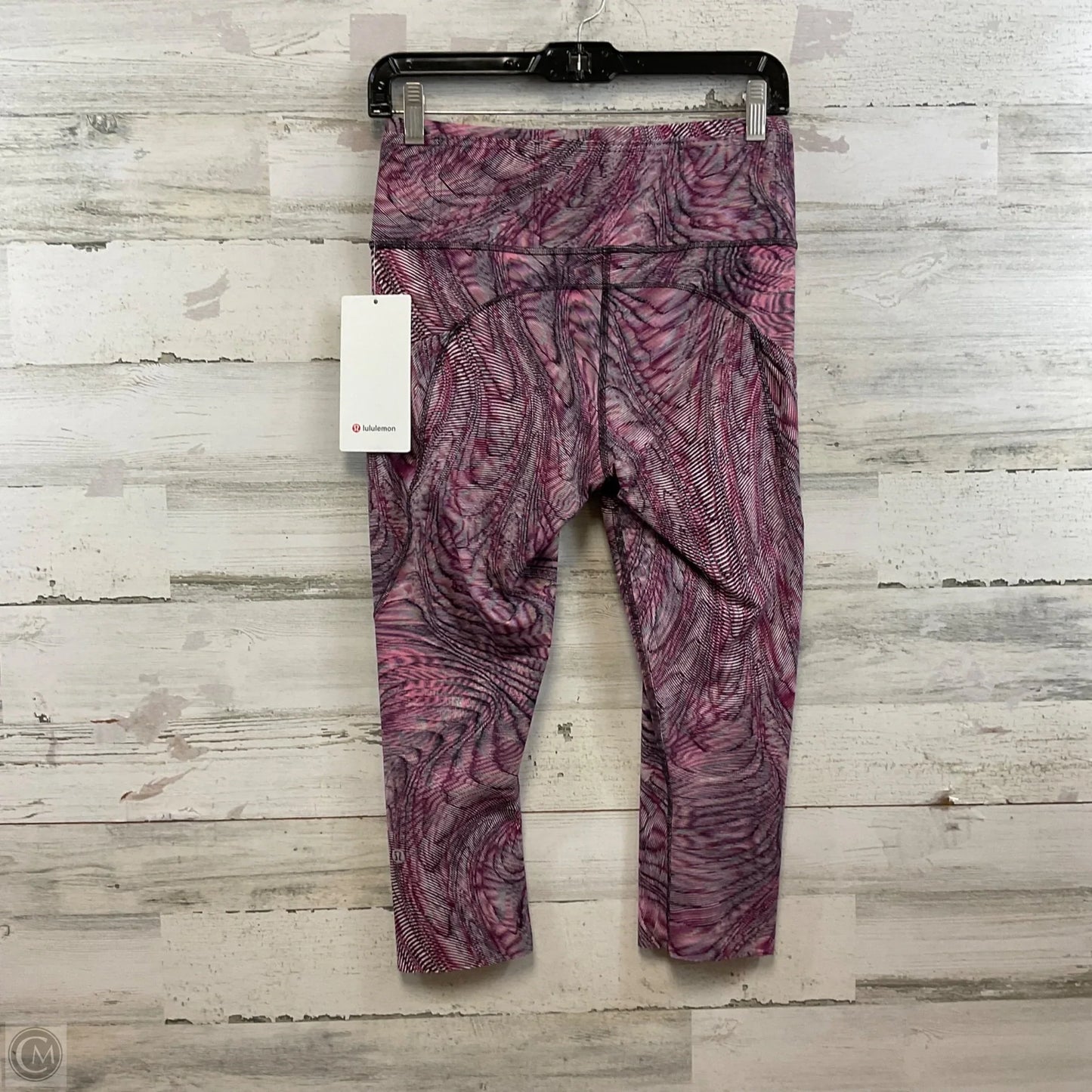 Athletic Leggings Capris By Lululemon In Pink & Purple, Size: M