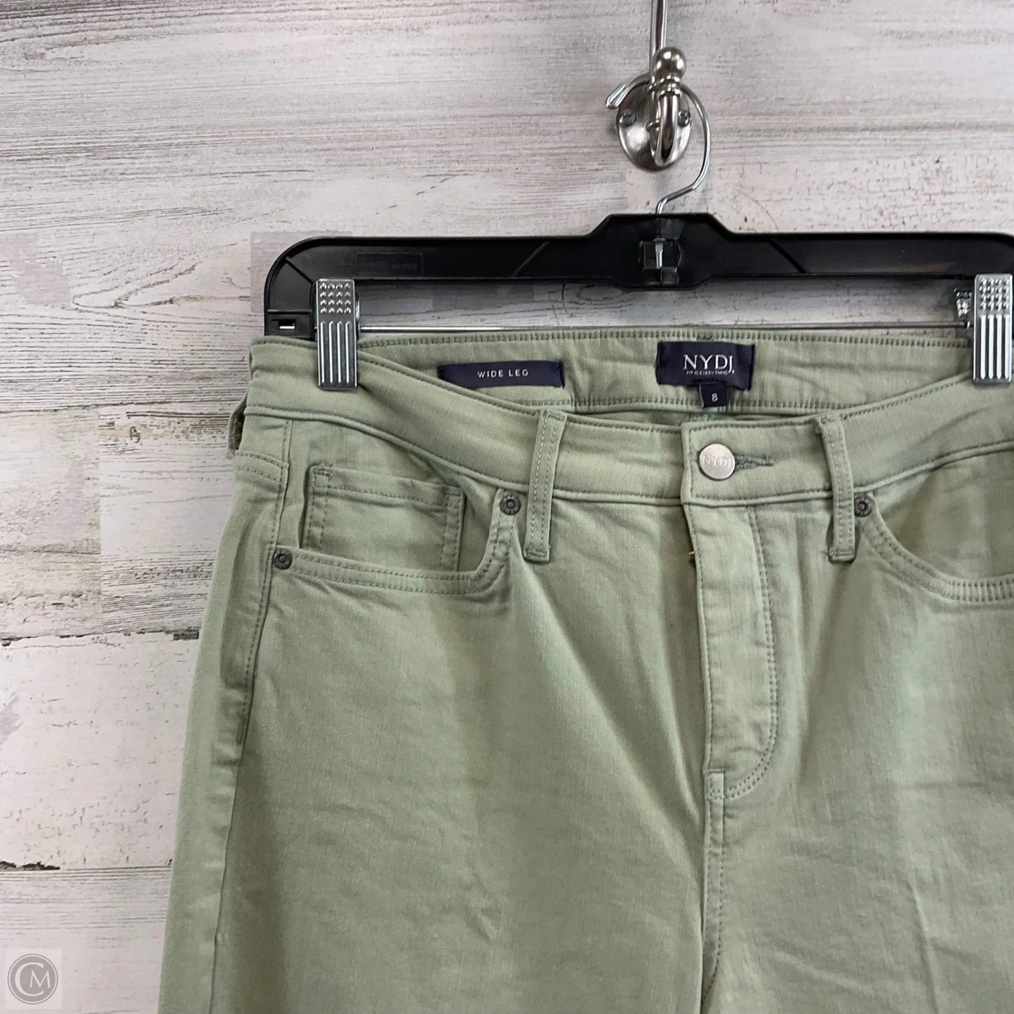 Jeans Wide Leg By Not Your Daughters Jeans In Green Denim, Size: 8