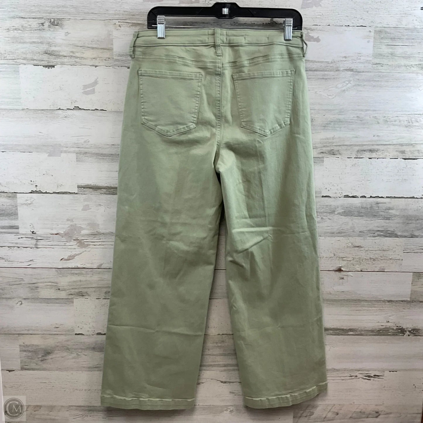 Jeans Wide Leg By Not Your Daughters Jeans In Green Denim, Size: 8
