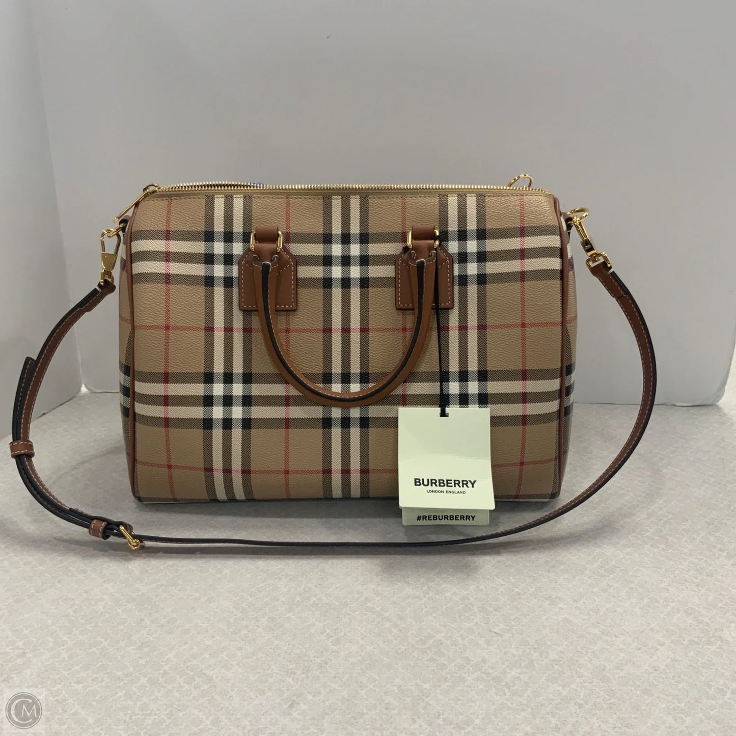 Handbag Luxury Designer By Burberry, Size: Medium