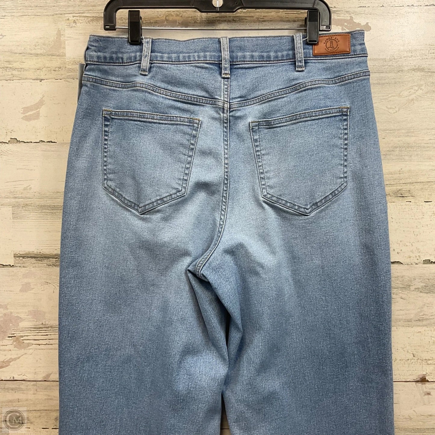 Jeans Wide Leg By Lands End In Blue Denim, Size: 16
