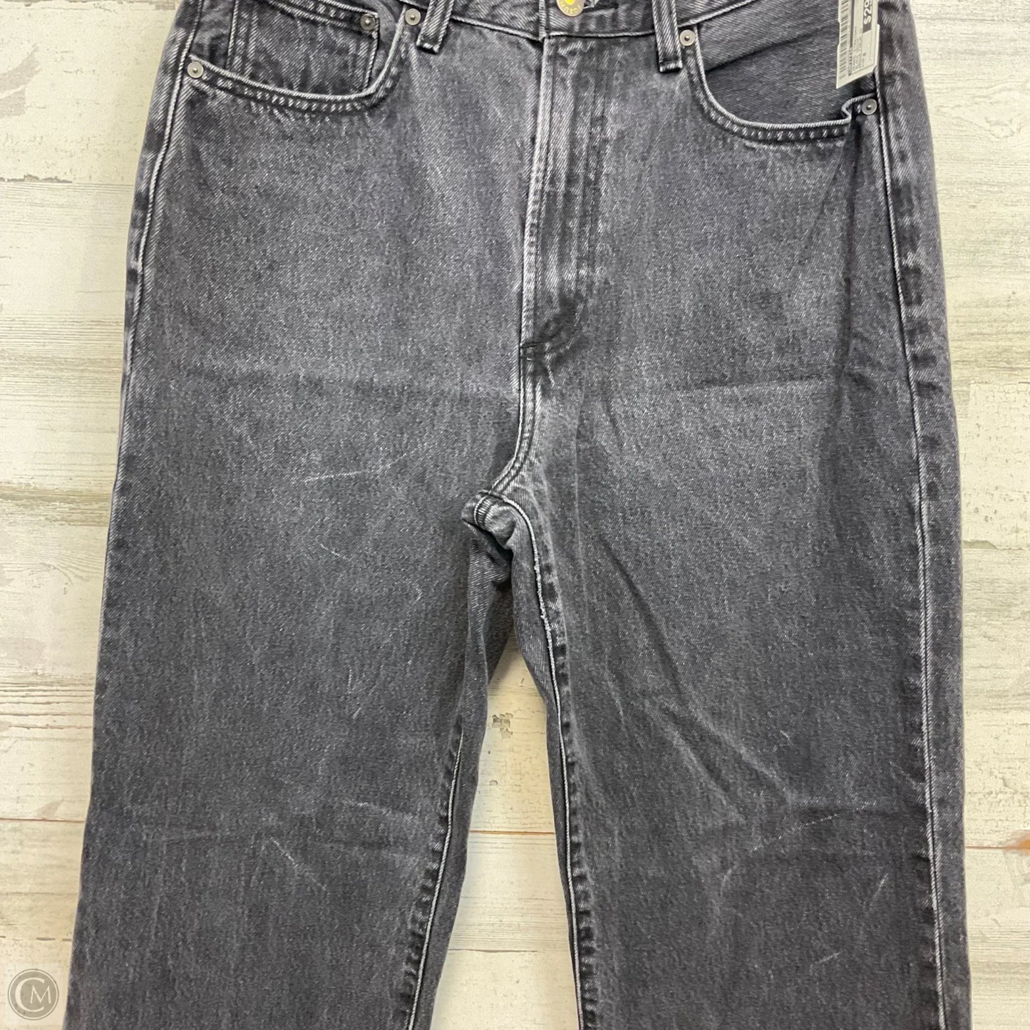 Jeans Straight By Aritzia In Black Denim, Size: 8