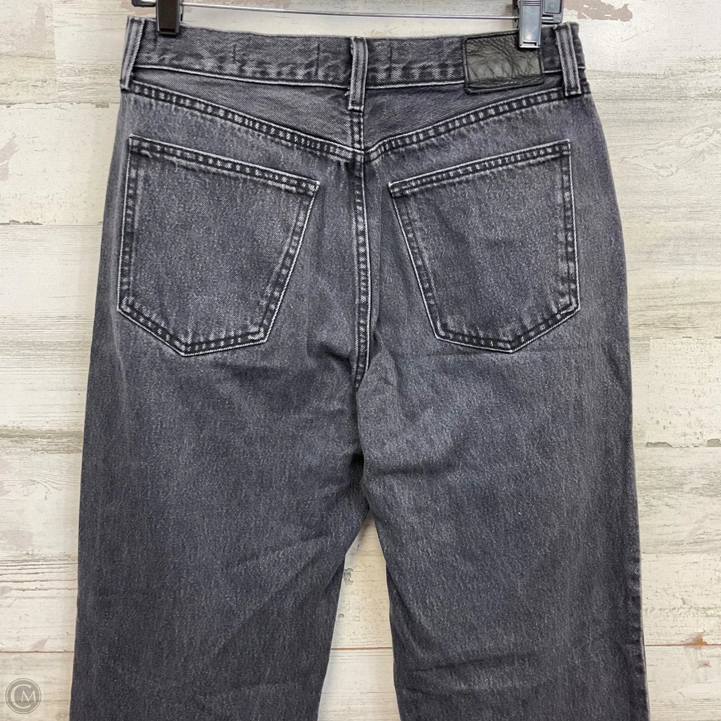 Jeans Straight By Aritzia In Black Denim, Size: 8