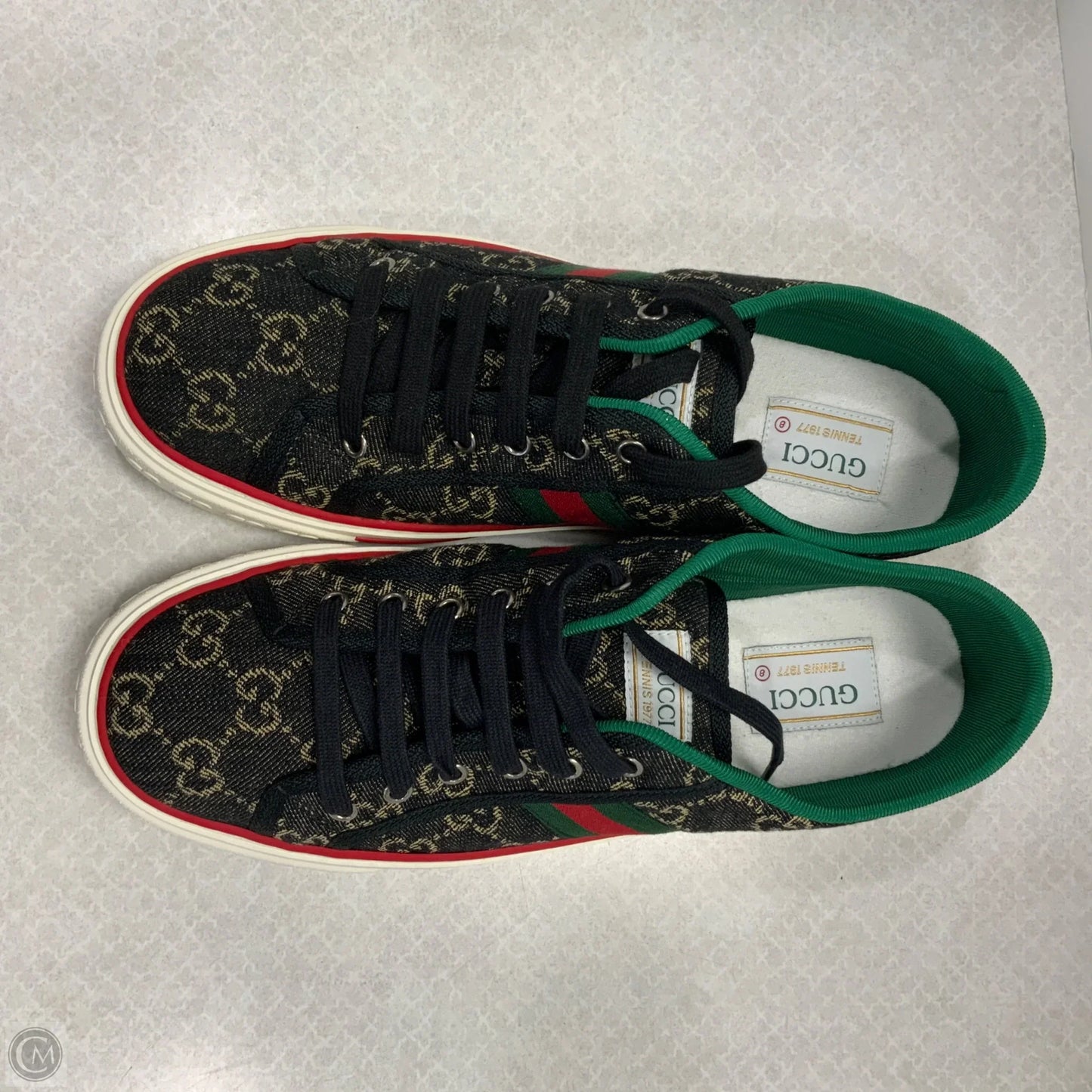 Shoes Luxury Designer By Gucci In Black, Size: 10