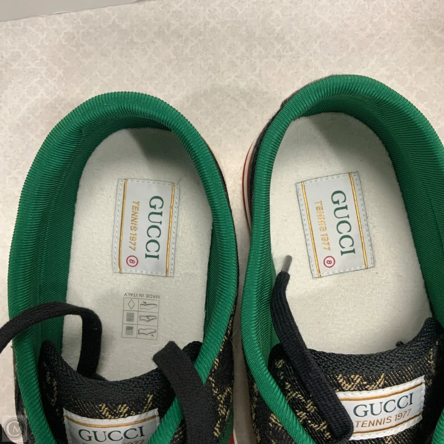 Shoes Luxury Designer By Gucci In Black, Size: 10