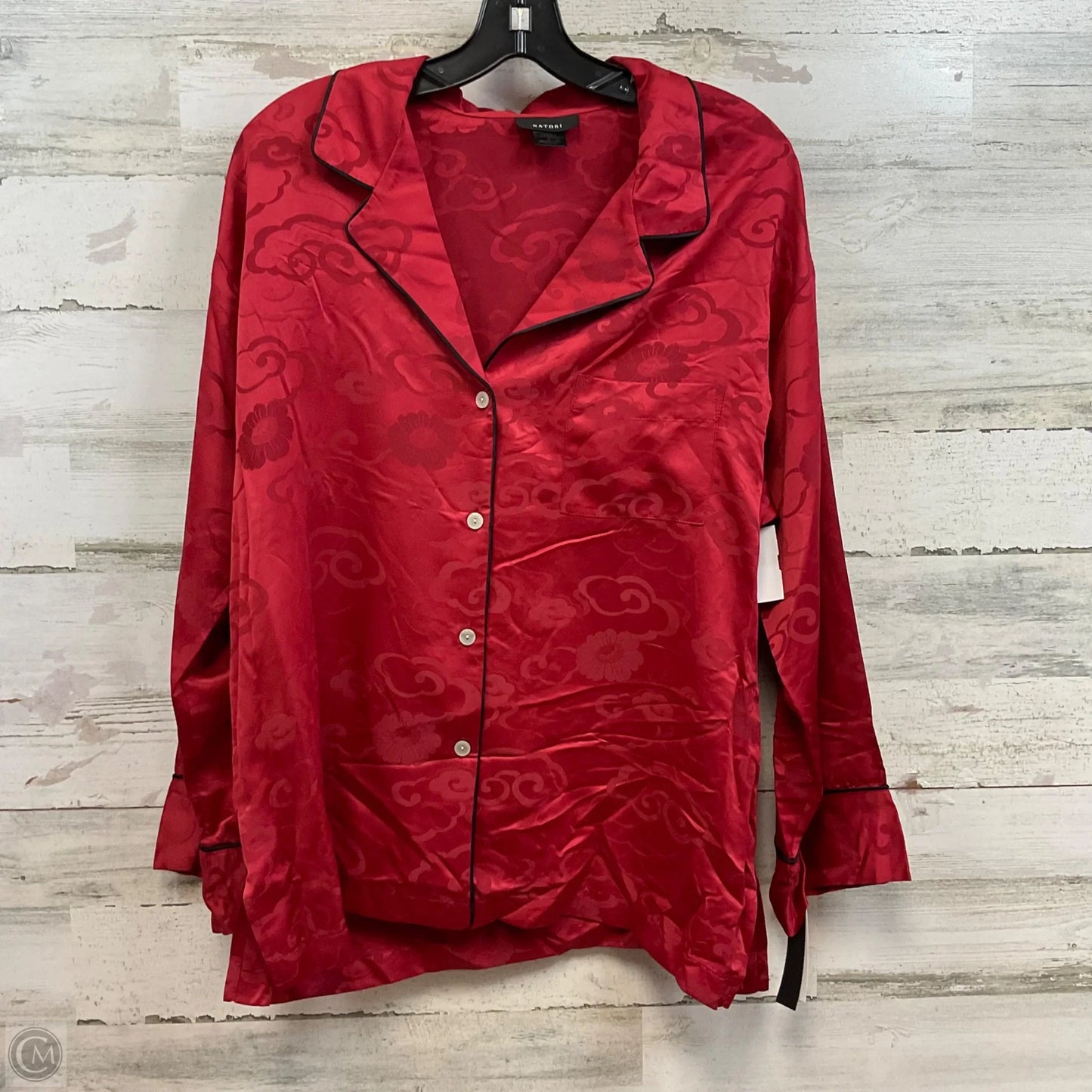 Pajamas 2pc By Natori In Red, Size: L
