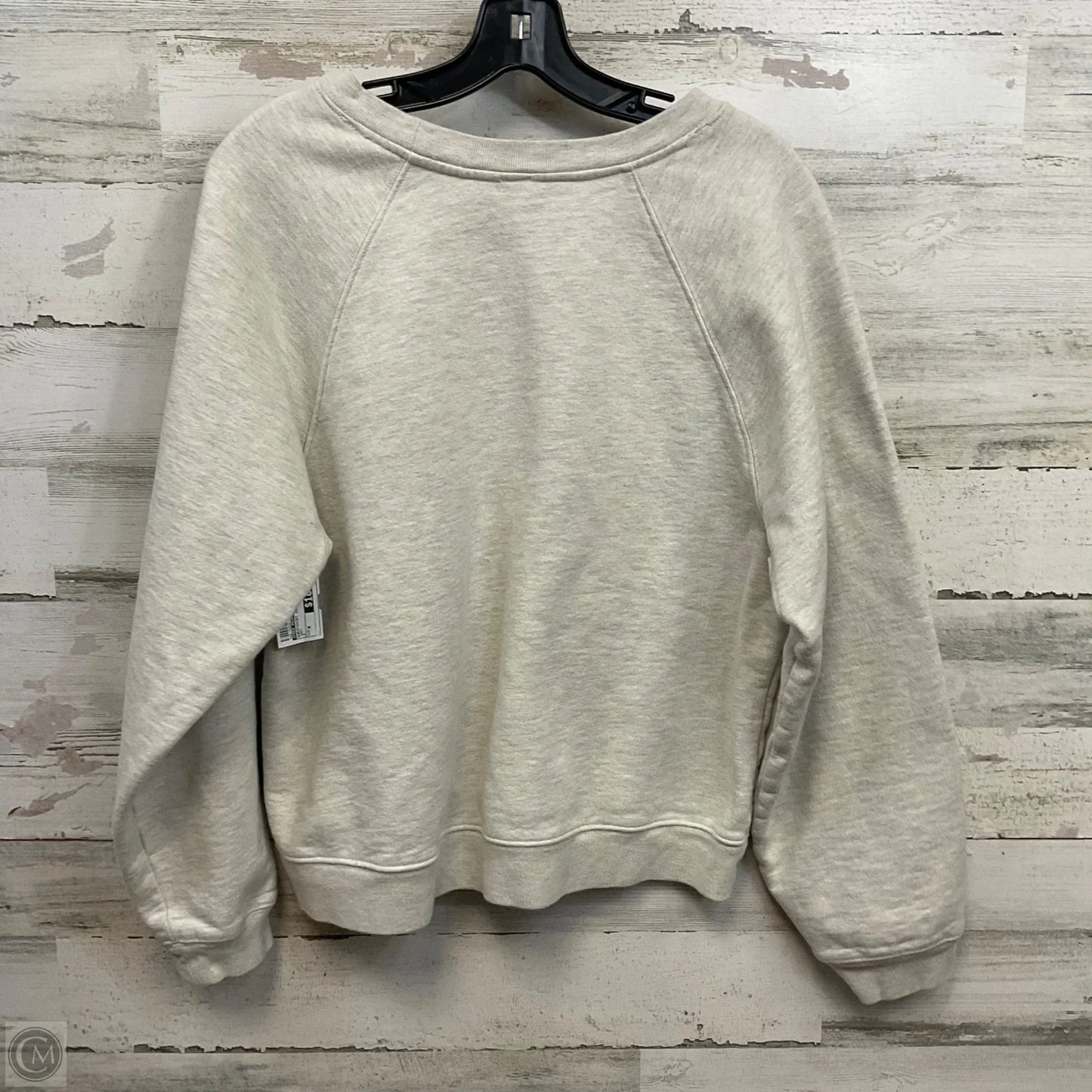 Sweatshirt Crewneck By Free People In Grey, Size: M