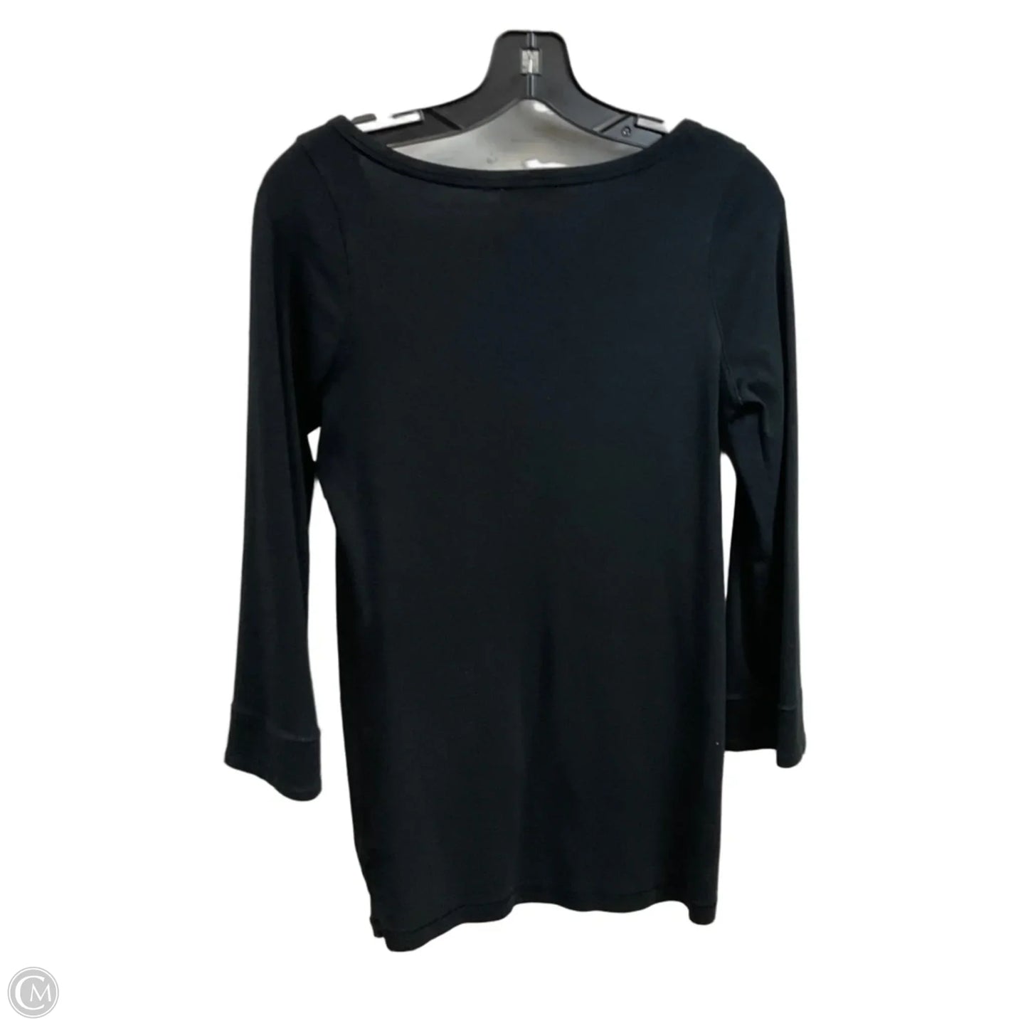 Top Long Sleeve Luxury Designer By Burberry In Black, Size: L