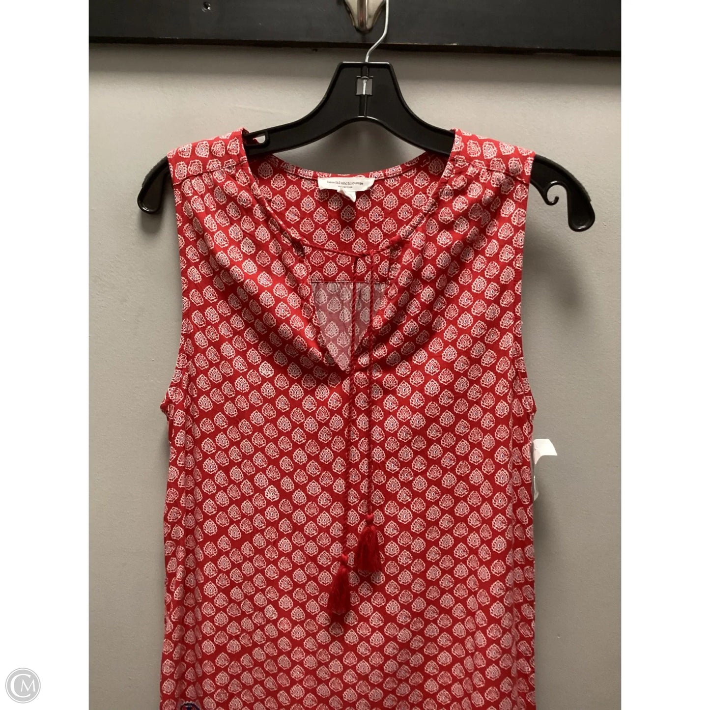 Dress Casual Short By Beachlunchlounge In Blue & Red & White, Size: S